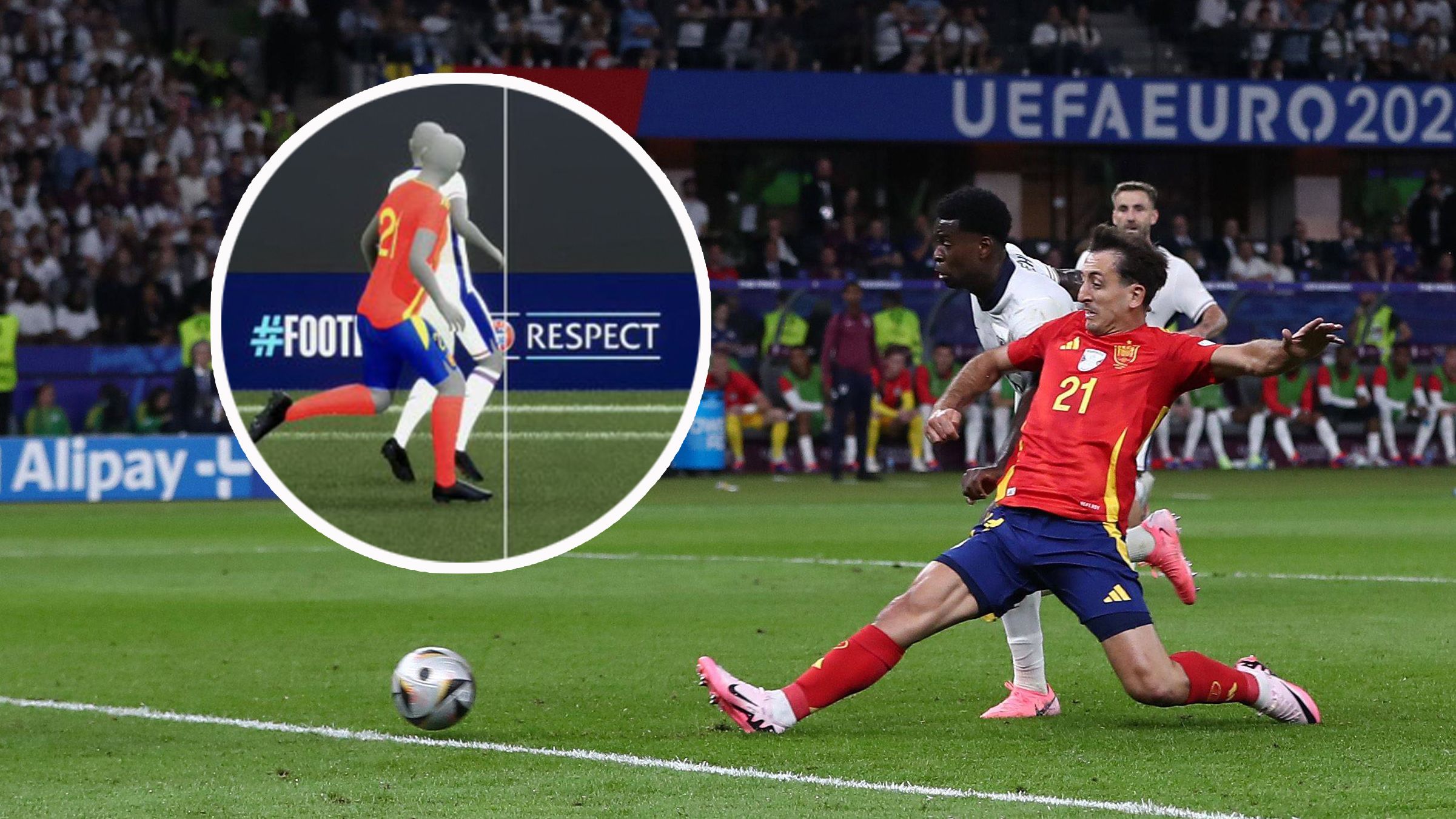 Hauchdünne Entscheidung: Oyarzabal war knapp nicht im Abseits.