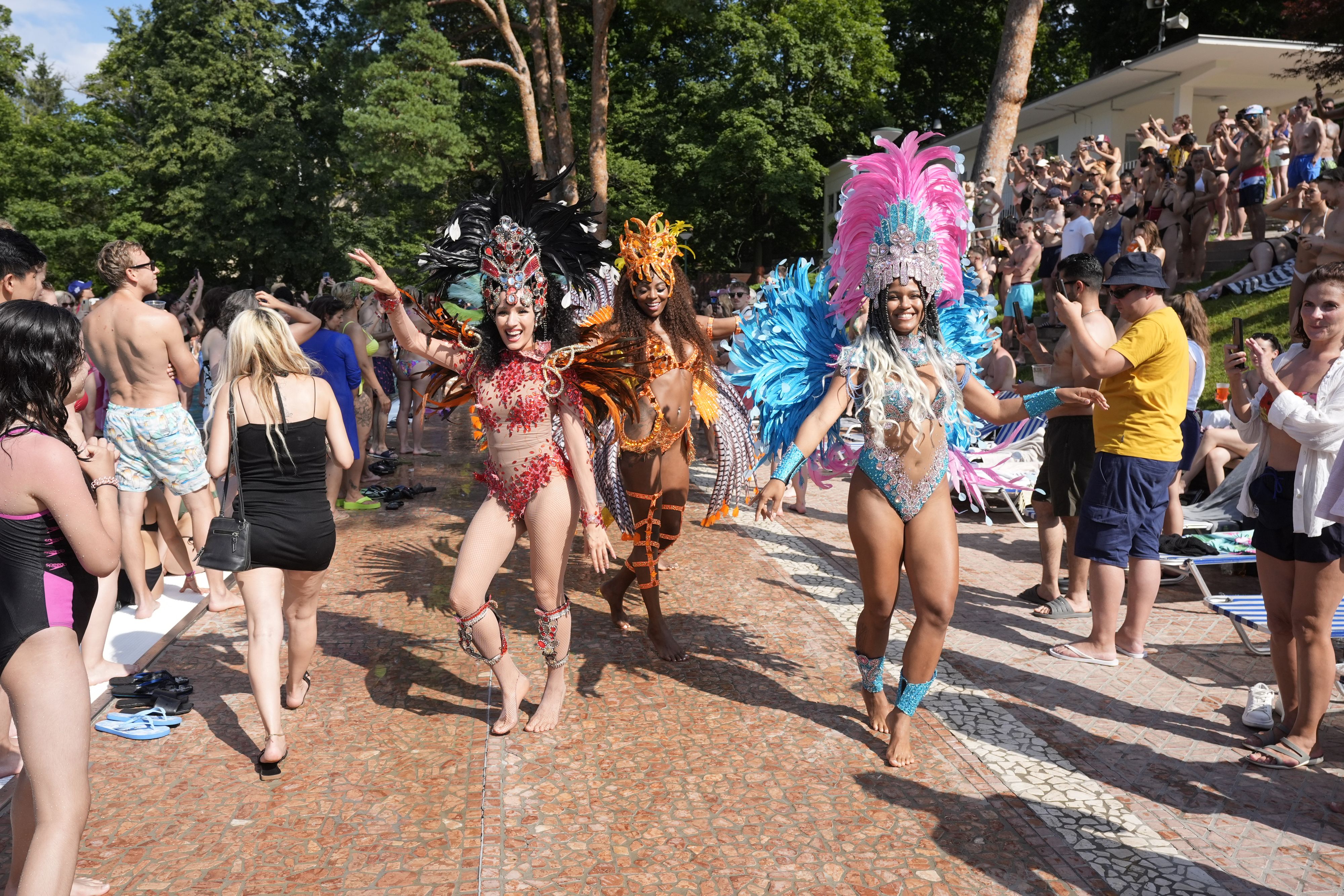 Karibik-Stimmung im Schönbrunner Bad.