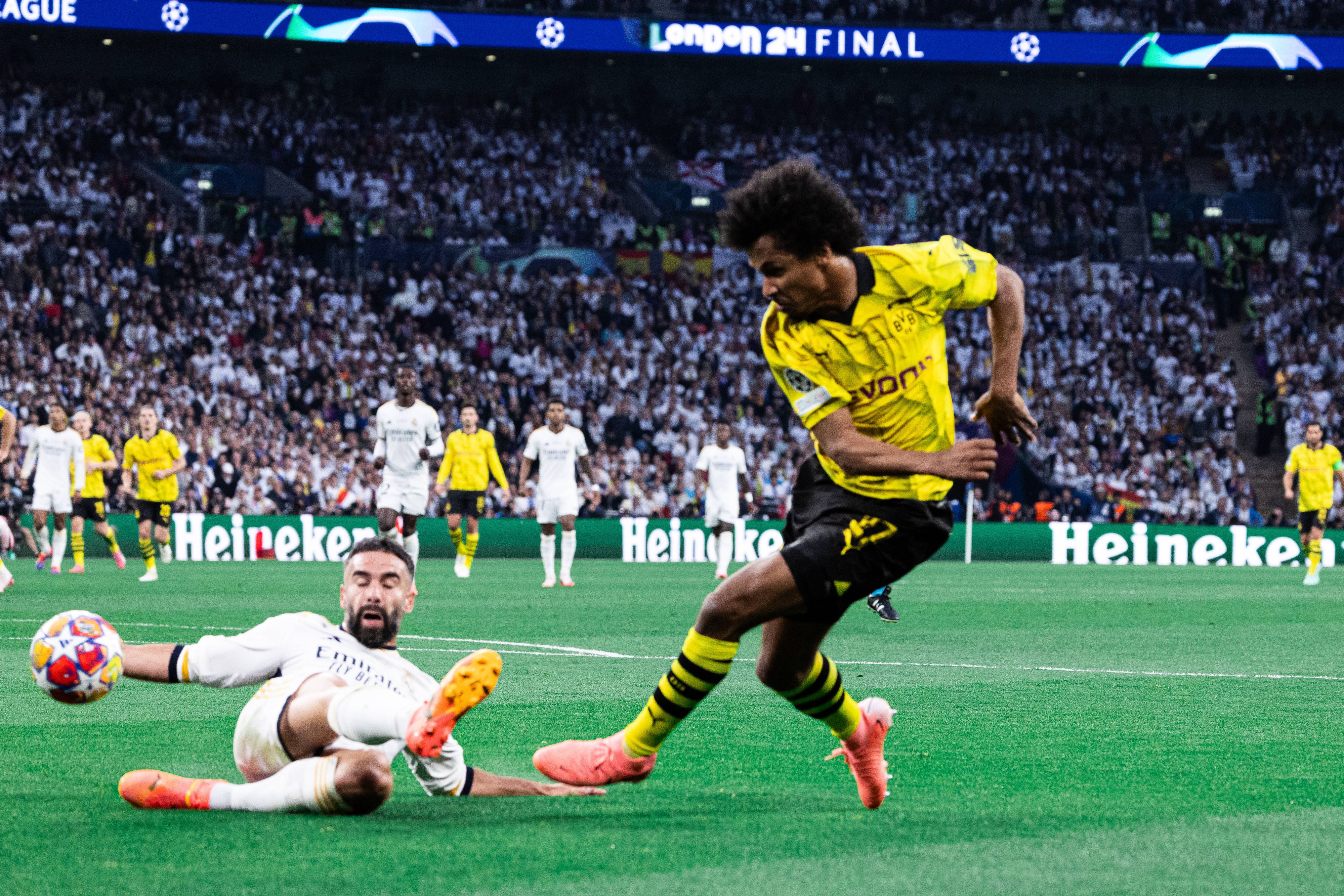 Im Champions-League-Finale scheiterte Karim Adeyemi mit dem BVB an Real Madrid.