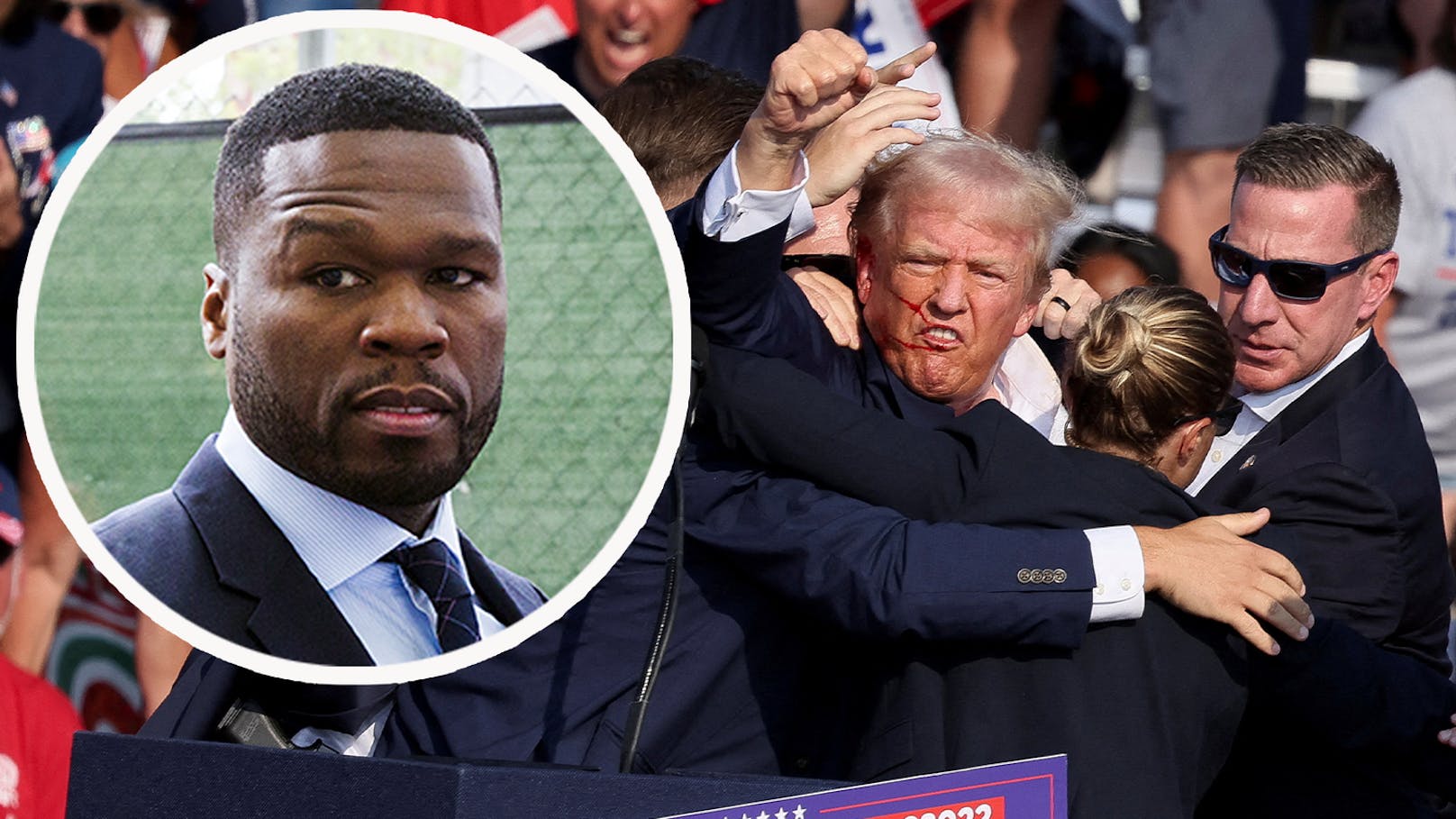"Kenne das Gefühl": 50 Cent reagiert auf Trump-Attentat