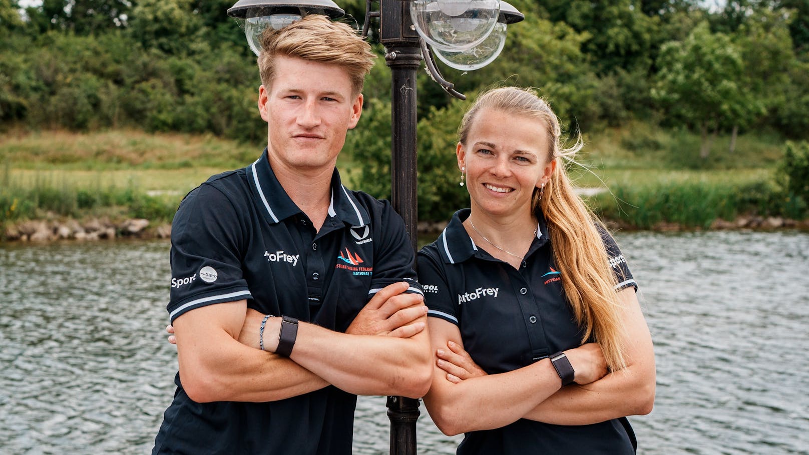 Lukas Haberl und Tanja Frank (Segeln/Nacra 17)