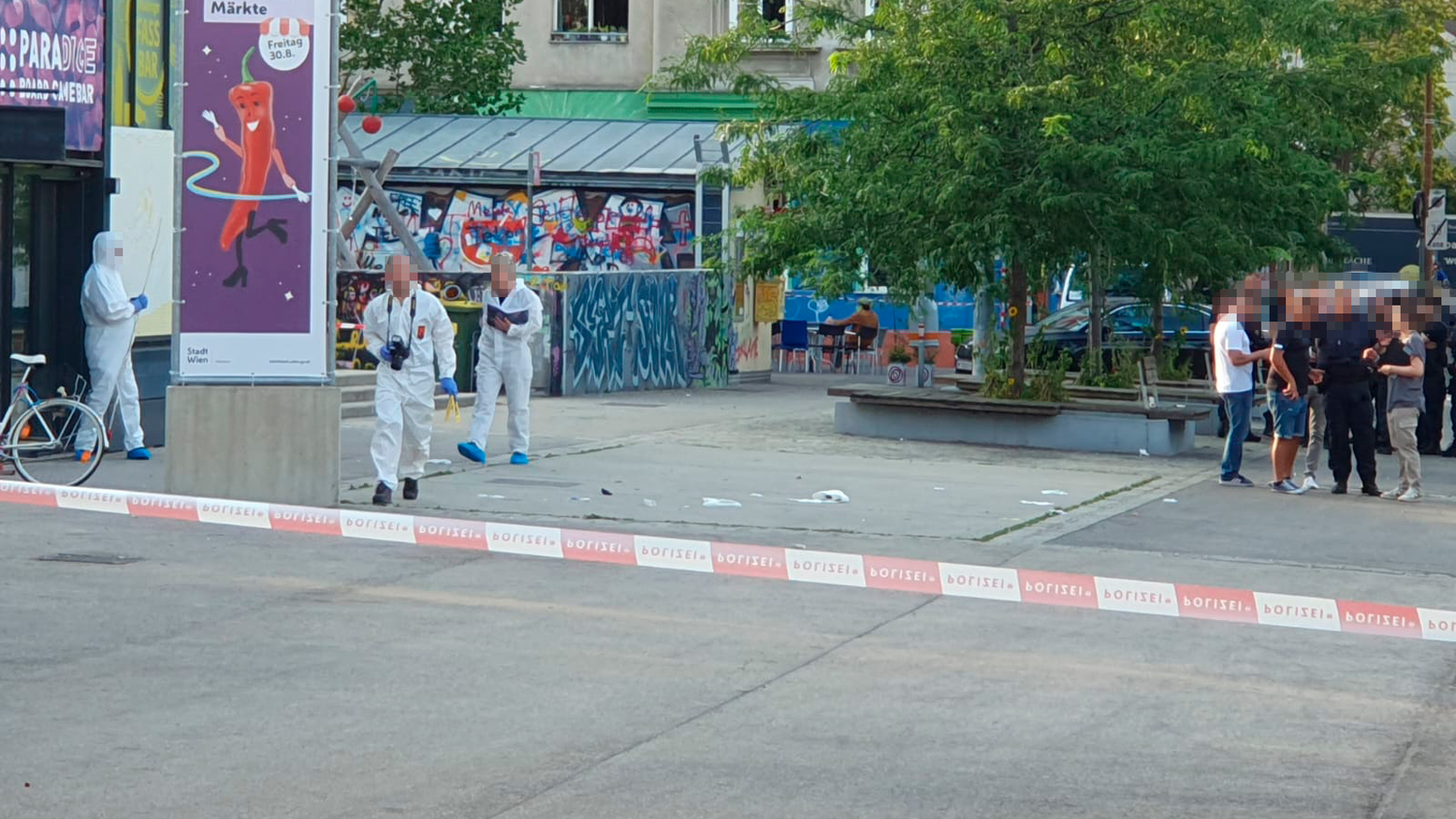 Polizei-Großeinsatz am Yppenplatz in Wien-Ottakring (14.07.2024)