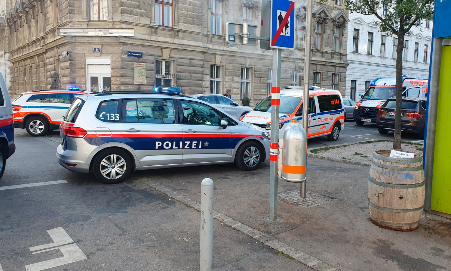 Polizei-Großeinsatz am Yppenplatz in Wien-Ottakring (14.07.2024)
