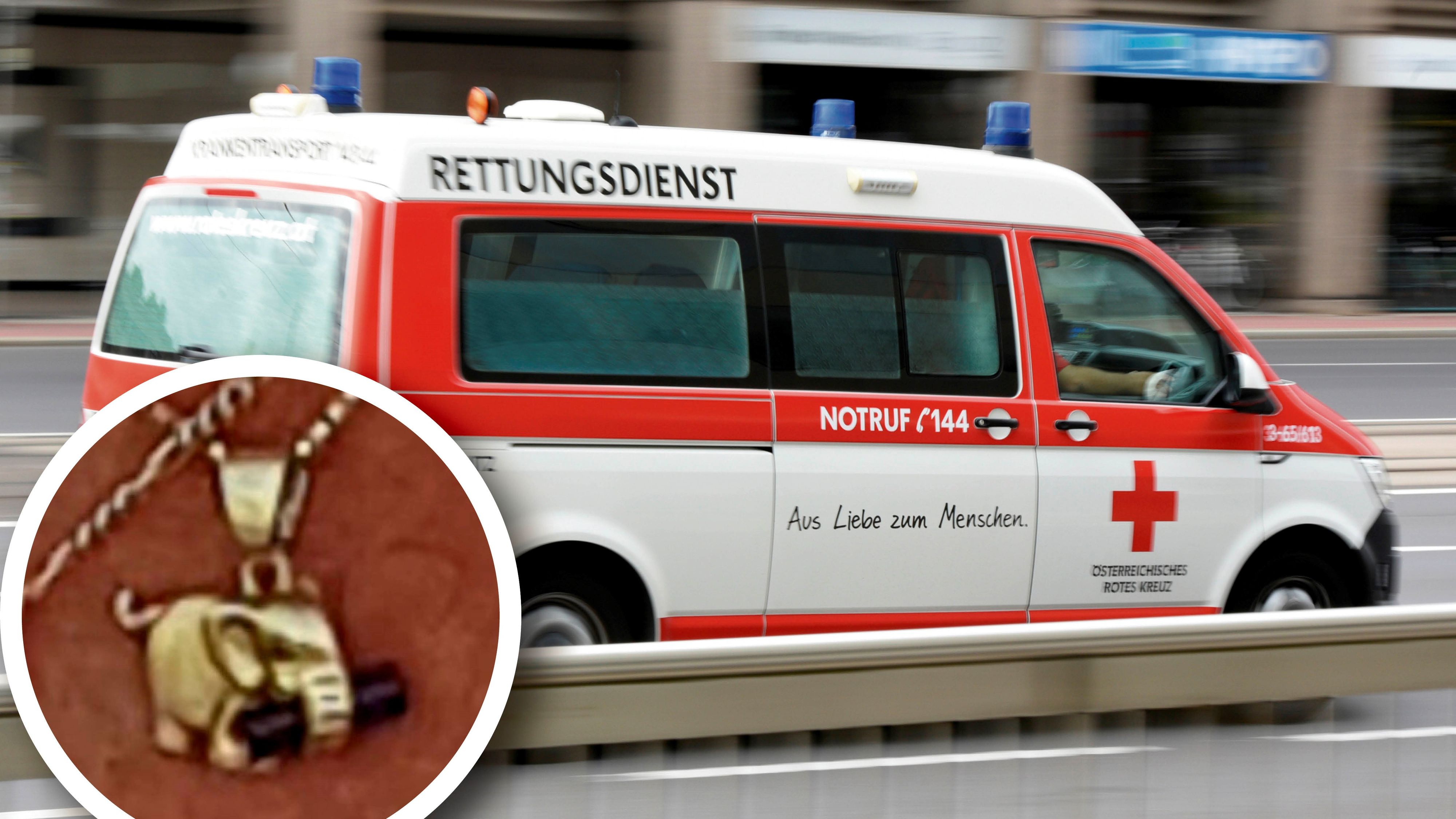 Die Vermutung: Der Anhänger ging auf dem Weg ins Linzer Krankenhaus bei der Reanimation von Petras Mutter verloren. (Symbolbild)