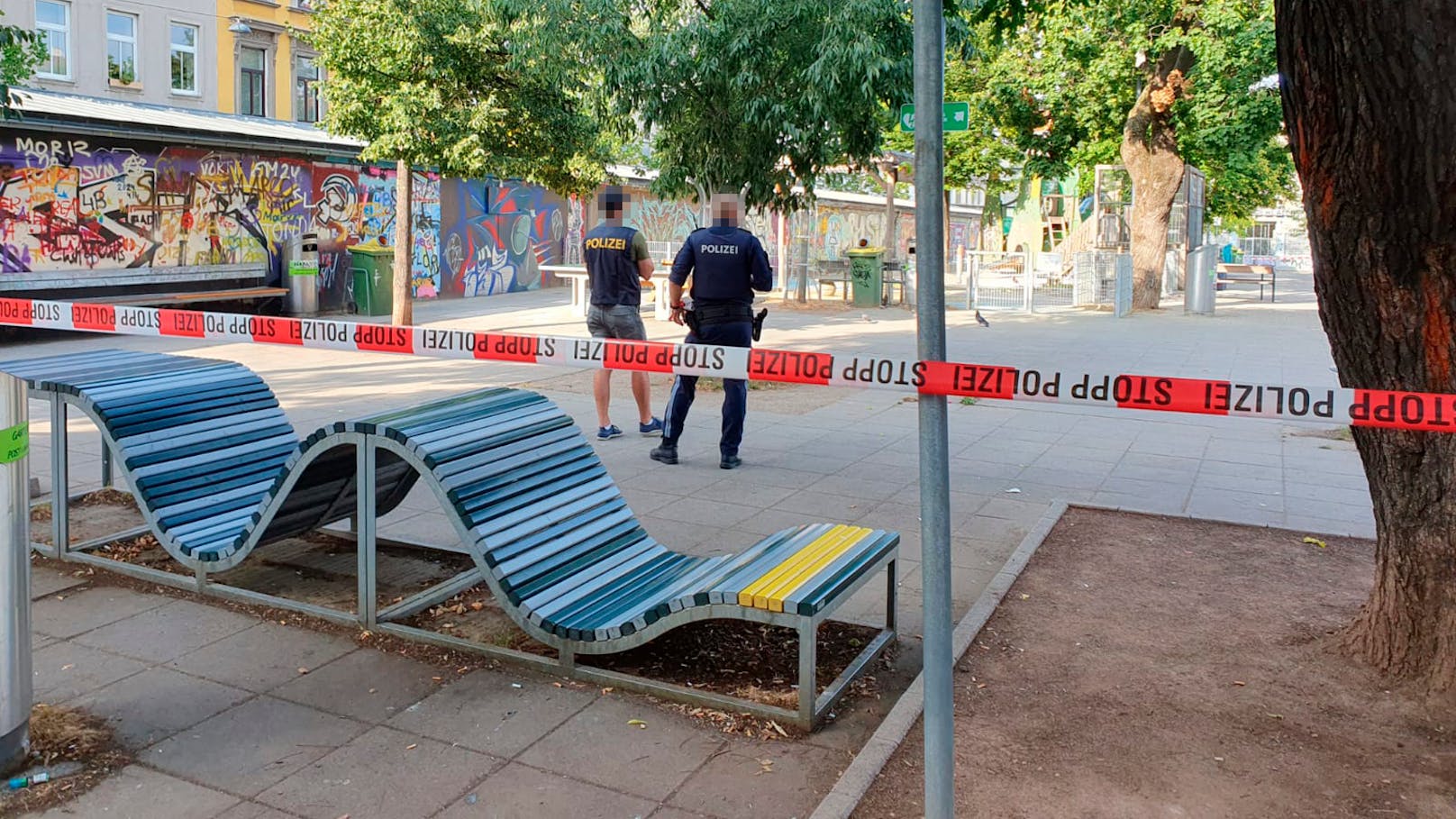 Polizei-Großeinsatz am Yppenplatz in Wien-Ottakring (14.07.2024)