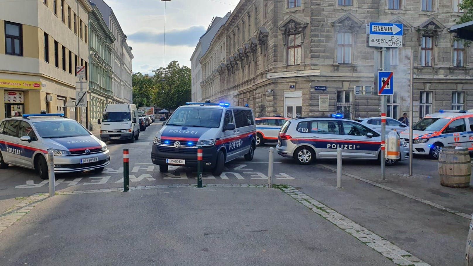 Tatort beim Yppenplatz in Wien-Ottakring