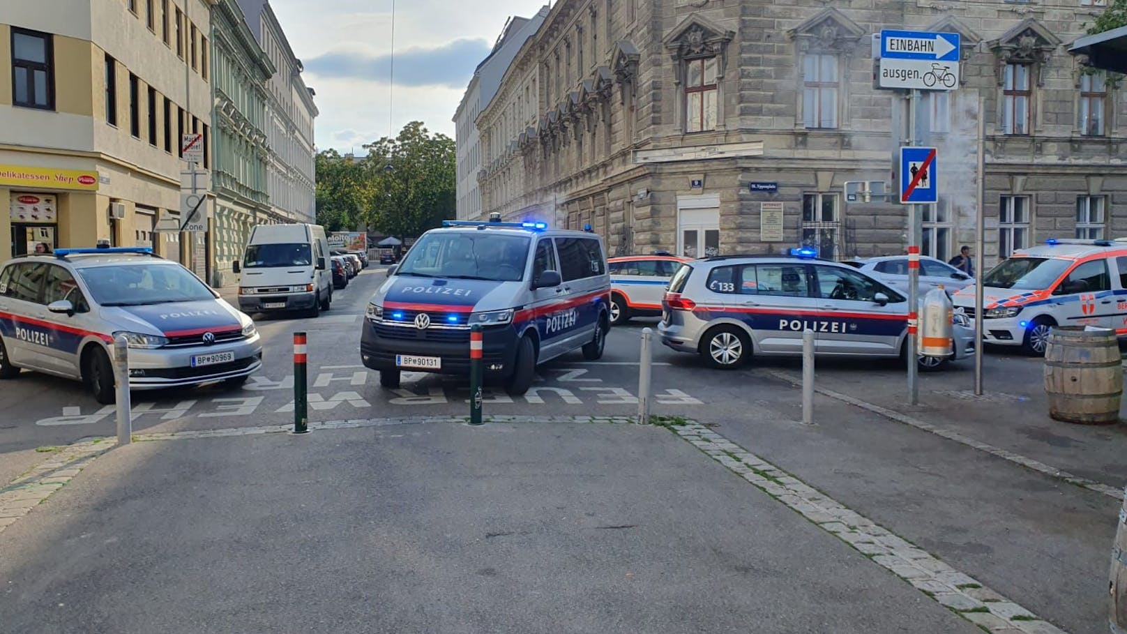 Polizei-Großeinsatz am Yppenplatz in Wien-Ottakring (14.07.2024)