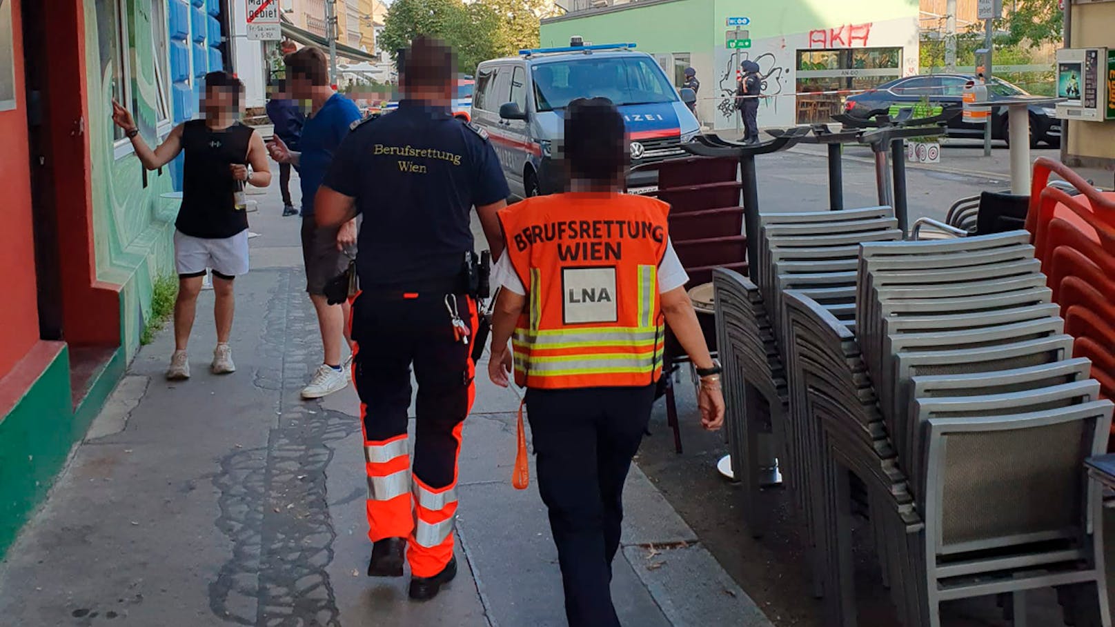 Polizei-Großeinsatz am Yppenplatz in Wien-Ottakring (14.07.2024)