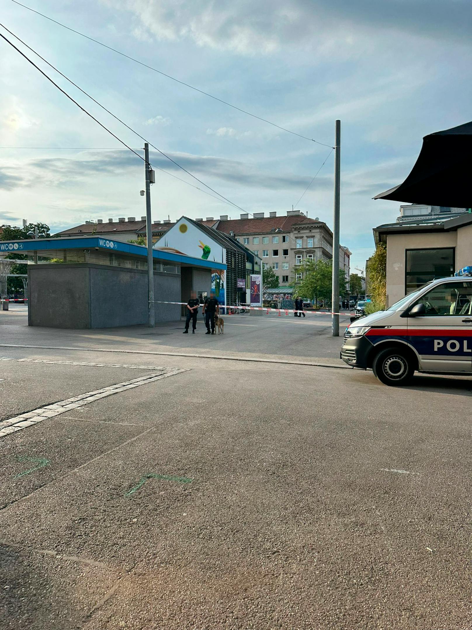 Polizei-Großeinsatz am Yppenplatz in Wien-Ottakring (14.07.2024)