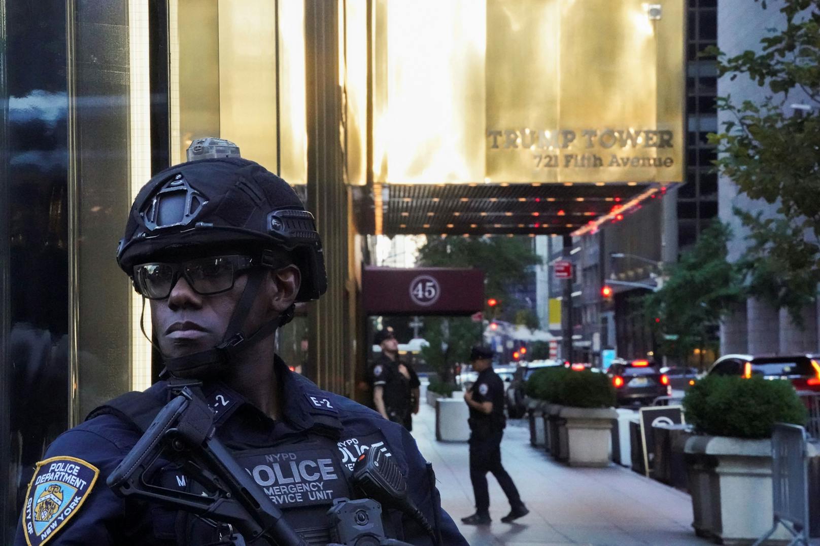 Der Trump Tower wurde sofort verstärkt bewacht.