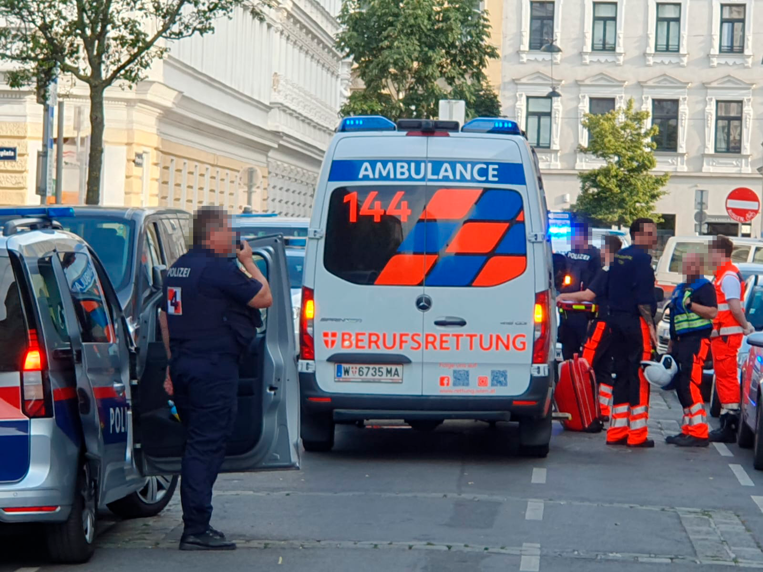 Polizei-Großeinsatz am Yppenplatz in Wien-Ottakring.