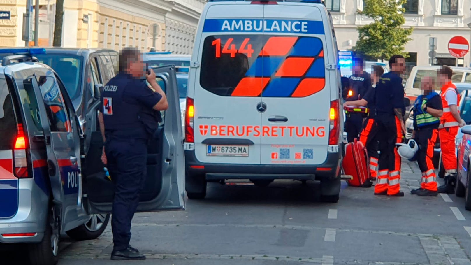 Polizei-Großeinsatz am Yppenplatz in Wien-Ottakring (14.07.2024)