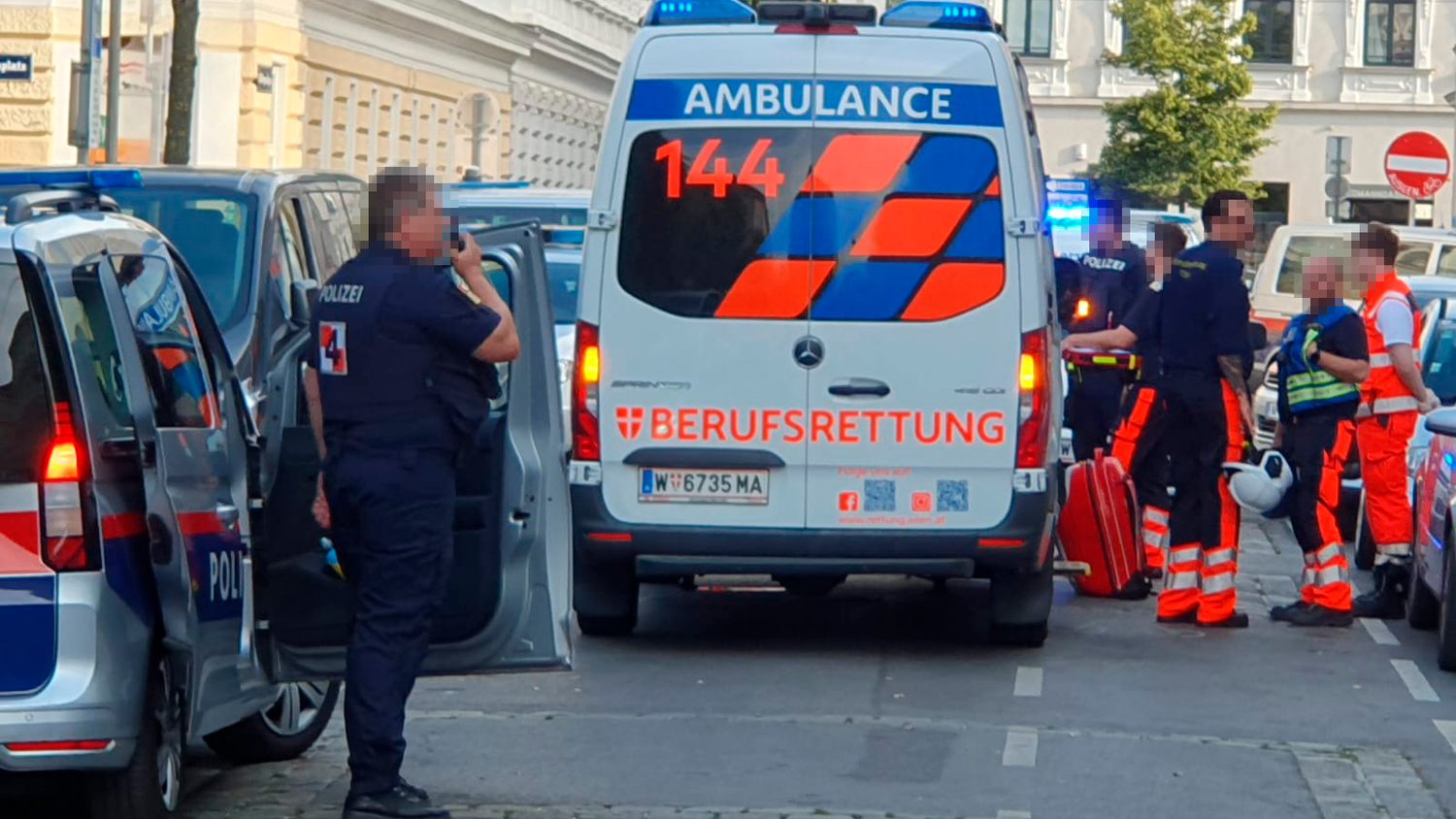 Polizei-Großeinsatz am Yppenplatz in Wien-Ottakring (14.07.2024)