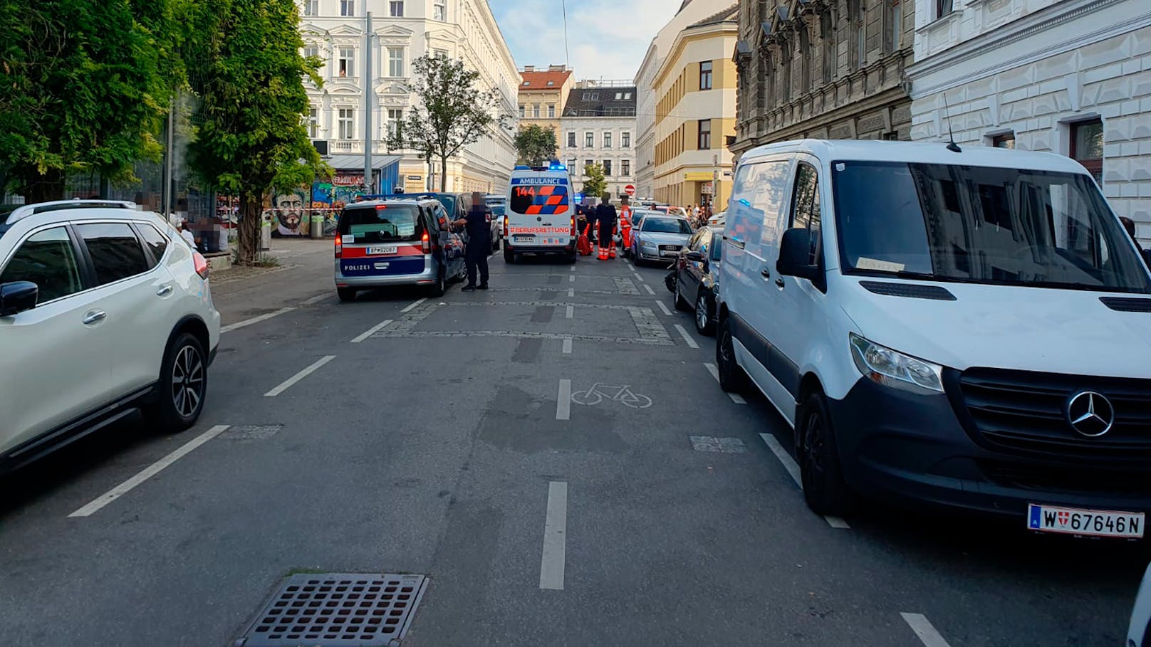 Polizei-Großeinsatz am Yppenplatz in Wien-Ottakring (14.07.2024)