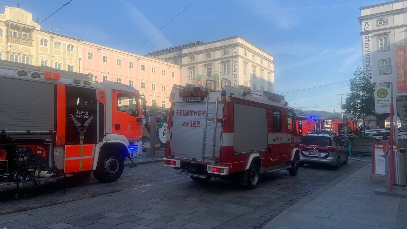 Wenige Minuten später war die Feuerwehr bereits vor Ort.