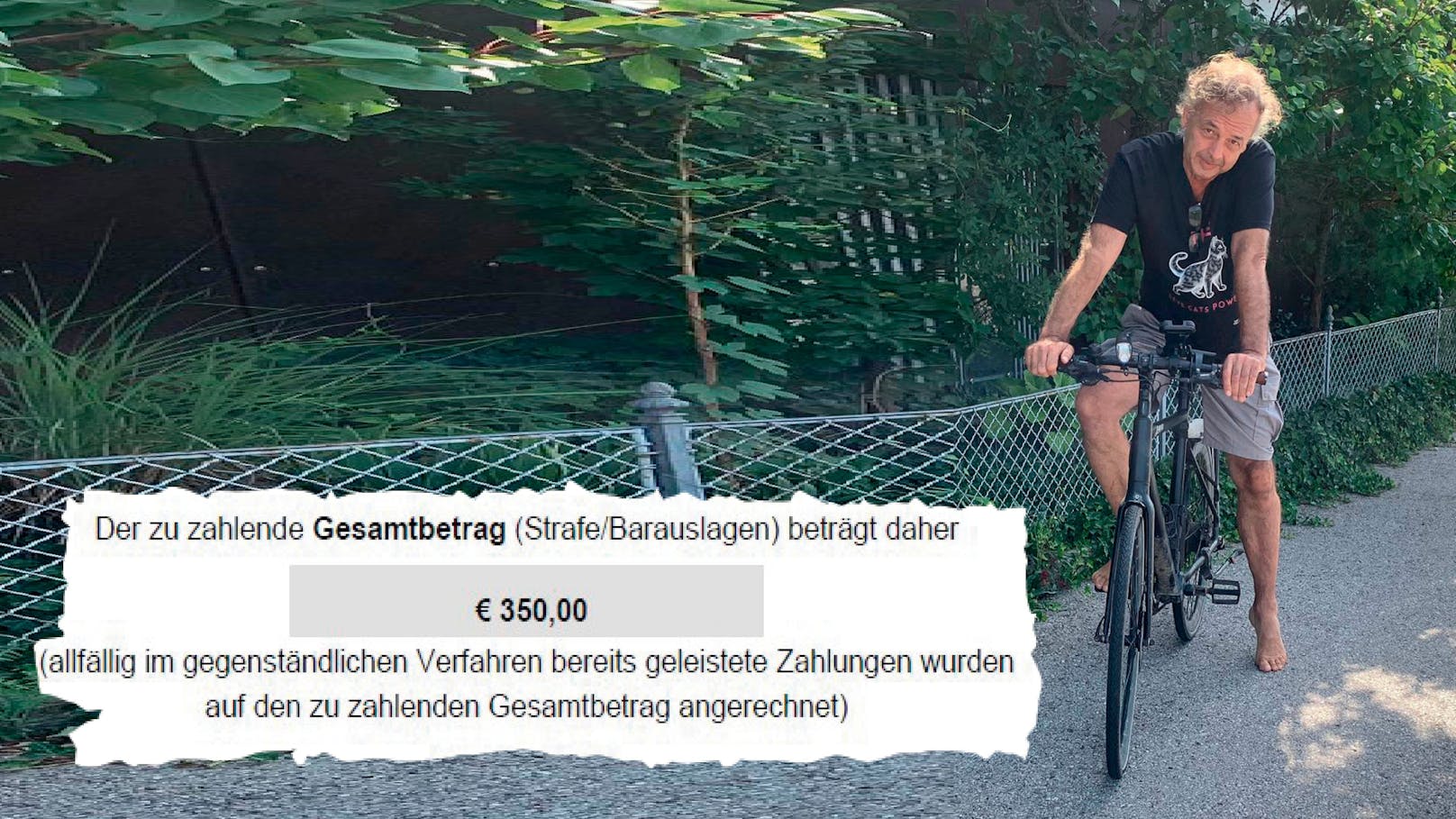 350 Euro Strafe für Fahrt auf Weg in der Wiener Lobau