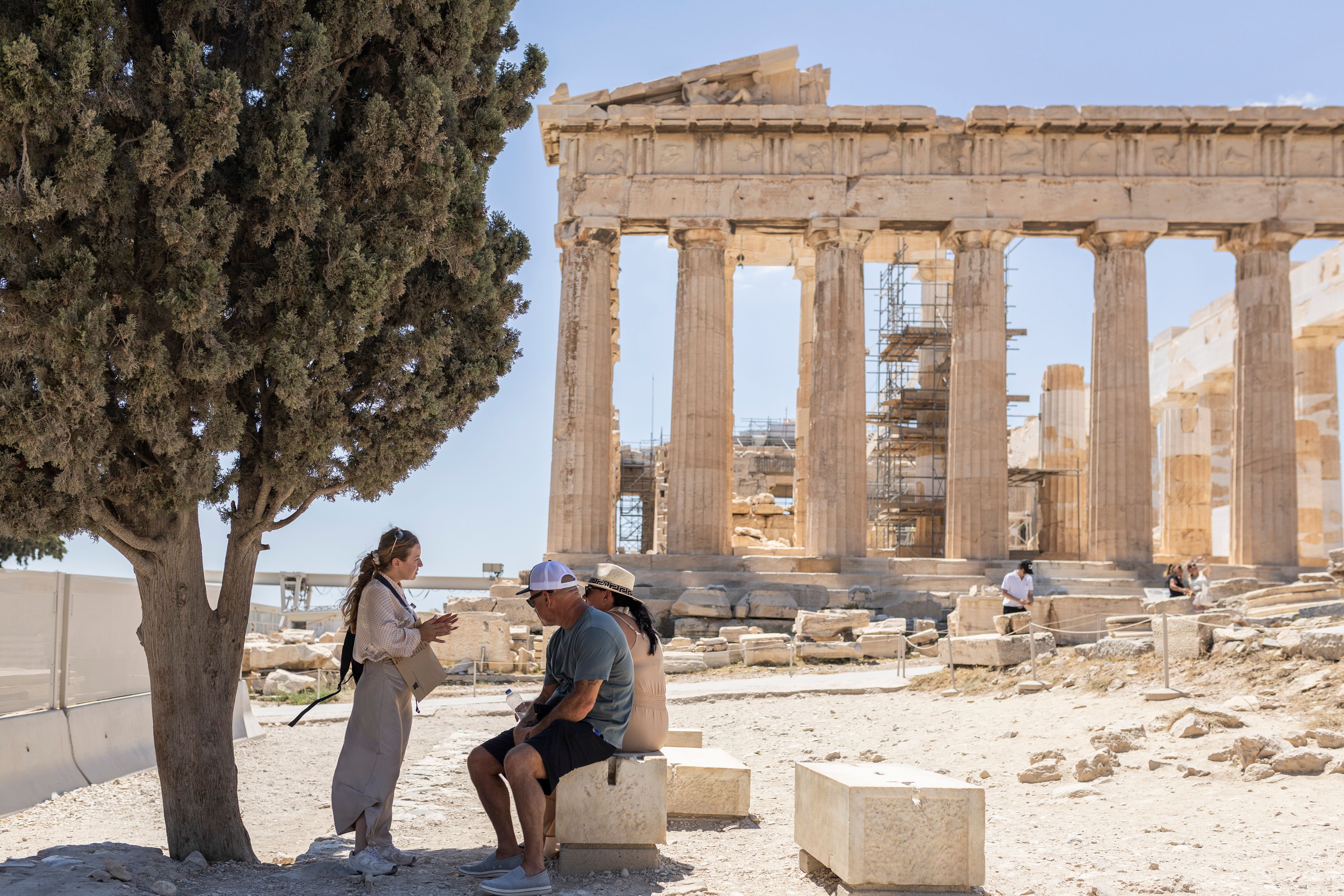 Griechenland hat weiter mit starker Hitze zu kämpfen.