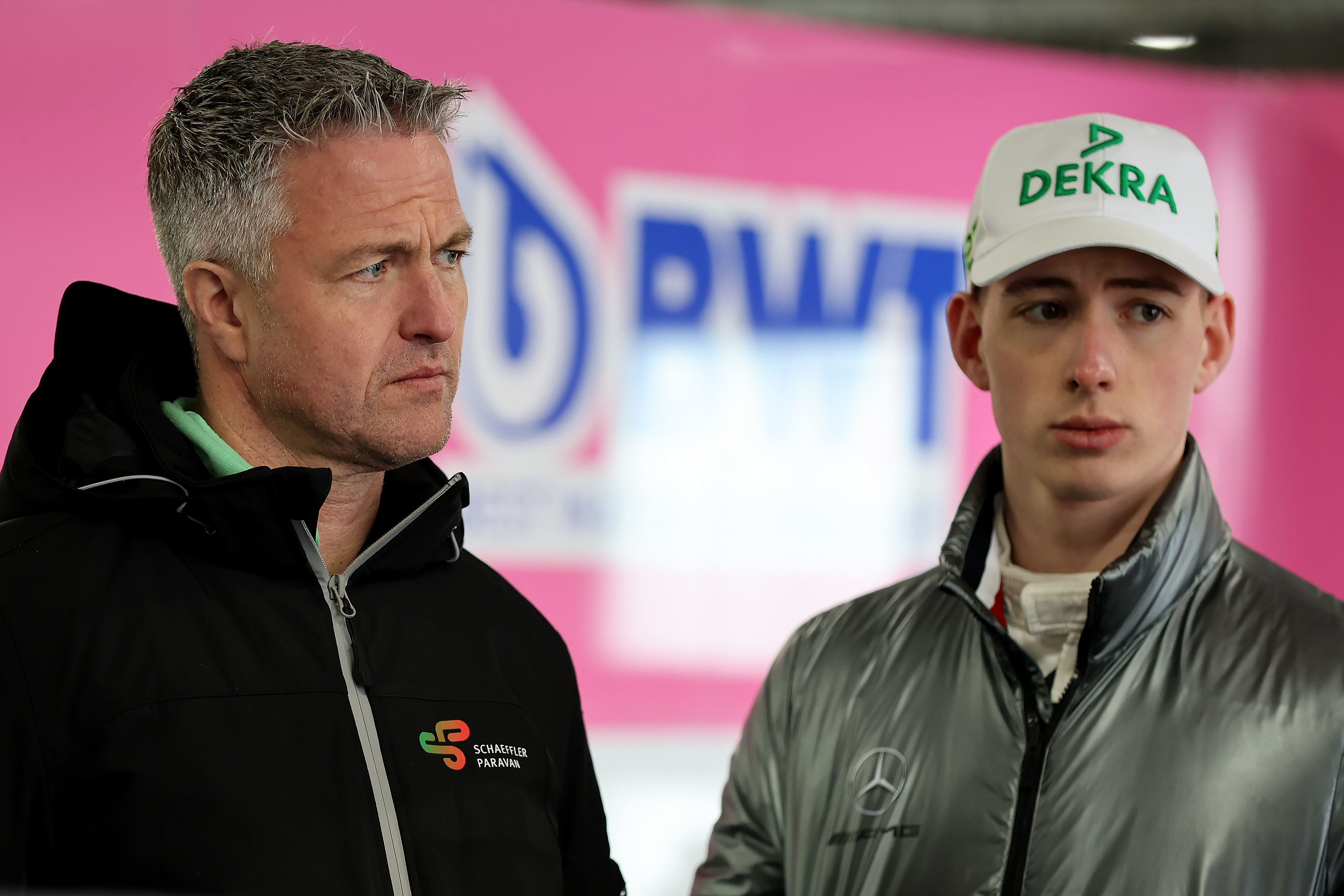 Ralf Schumacher mit seinem Sohn David.