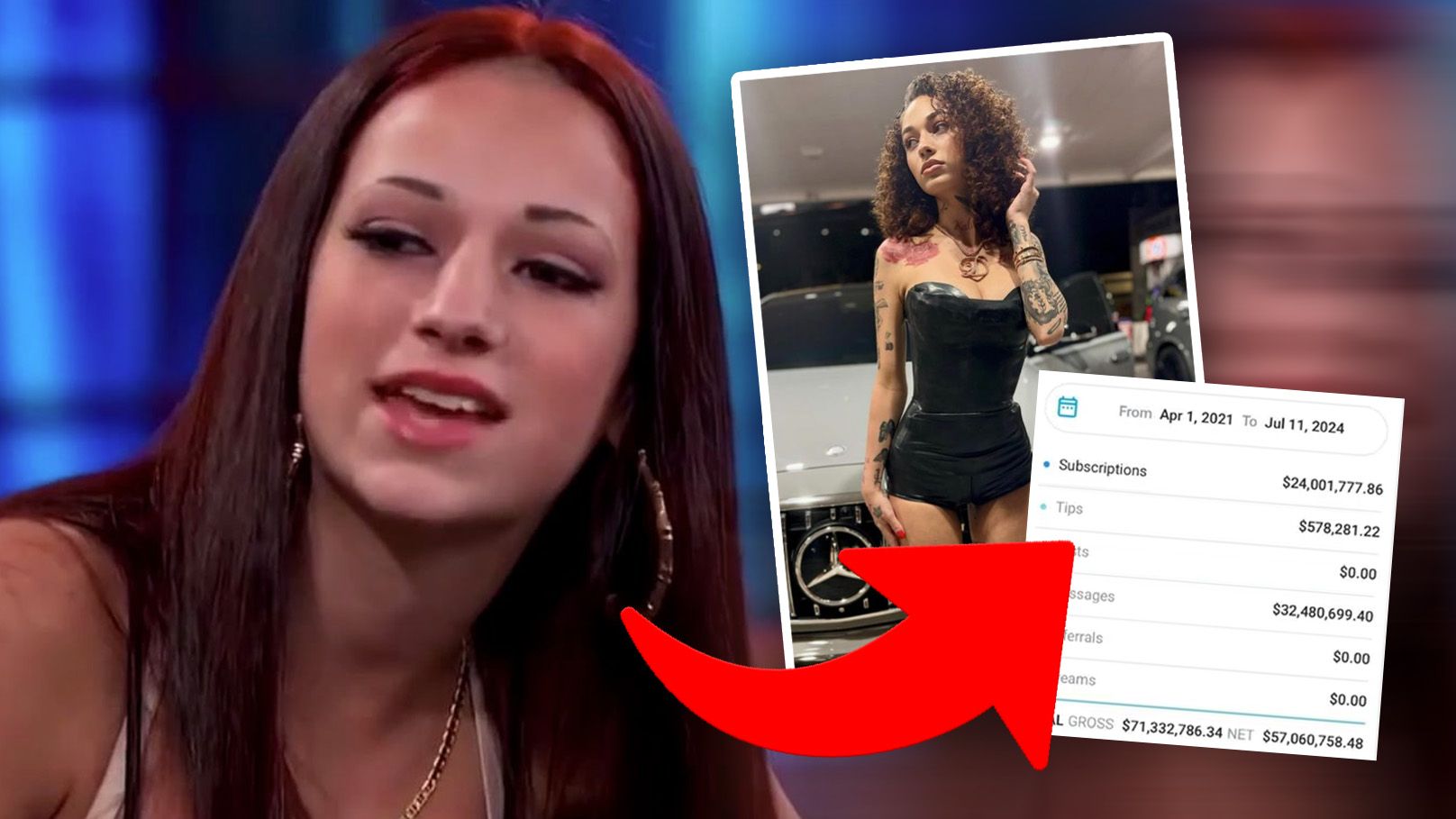 Bhad Bhabie hat ordentlich Kohle gescheffelt.