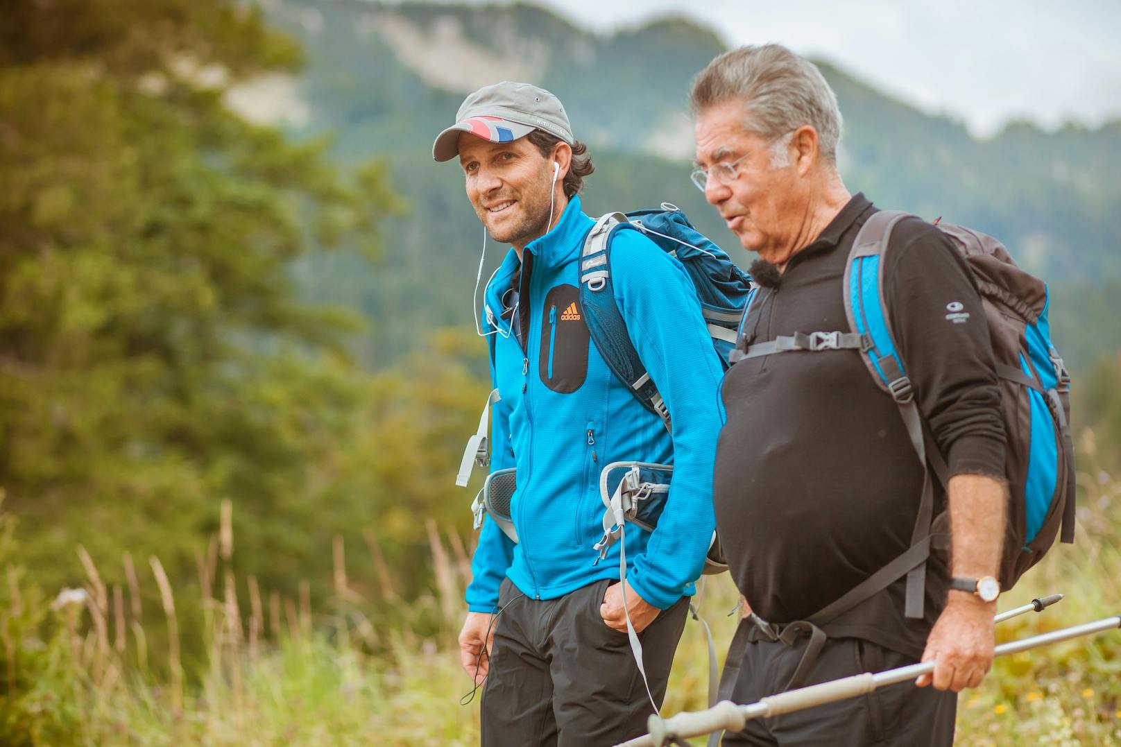 Der damals amtierende Bundespräsident Heinz Fischer wurde während der Wanderung von Leibwächtern bewacht 