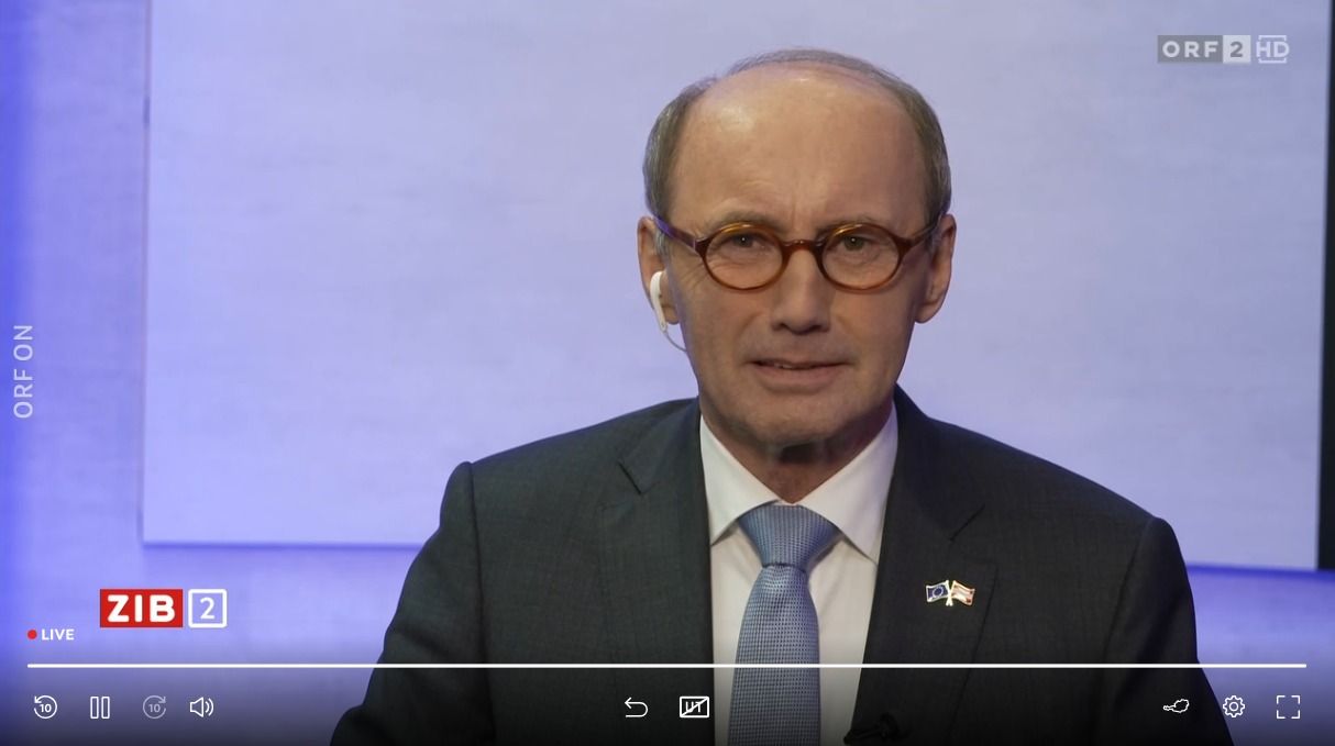 Othmar Karas, der ehemalige Vizepräsident des EU-Parlaments, in der ORF-