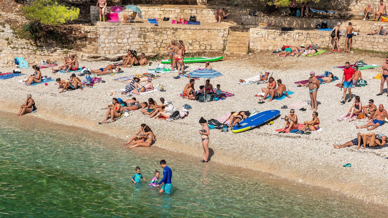 29 Grad! In Pula gab es am frühen Dienstag das wärmste Wasser Kroatiens.