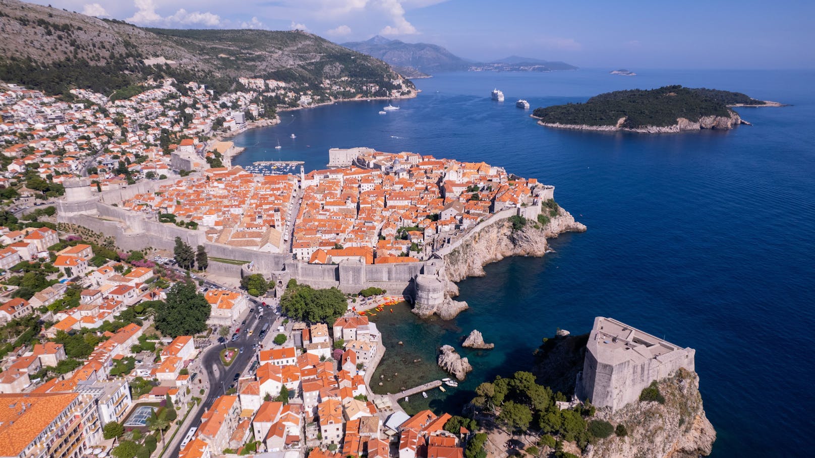 Dubrovnik hatte am Dienstag eine Meerestemperatur von 28,5 Grad.