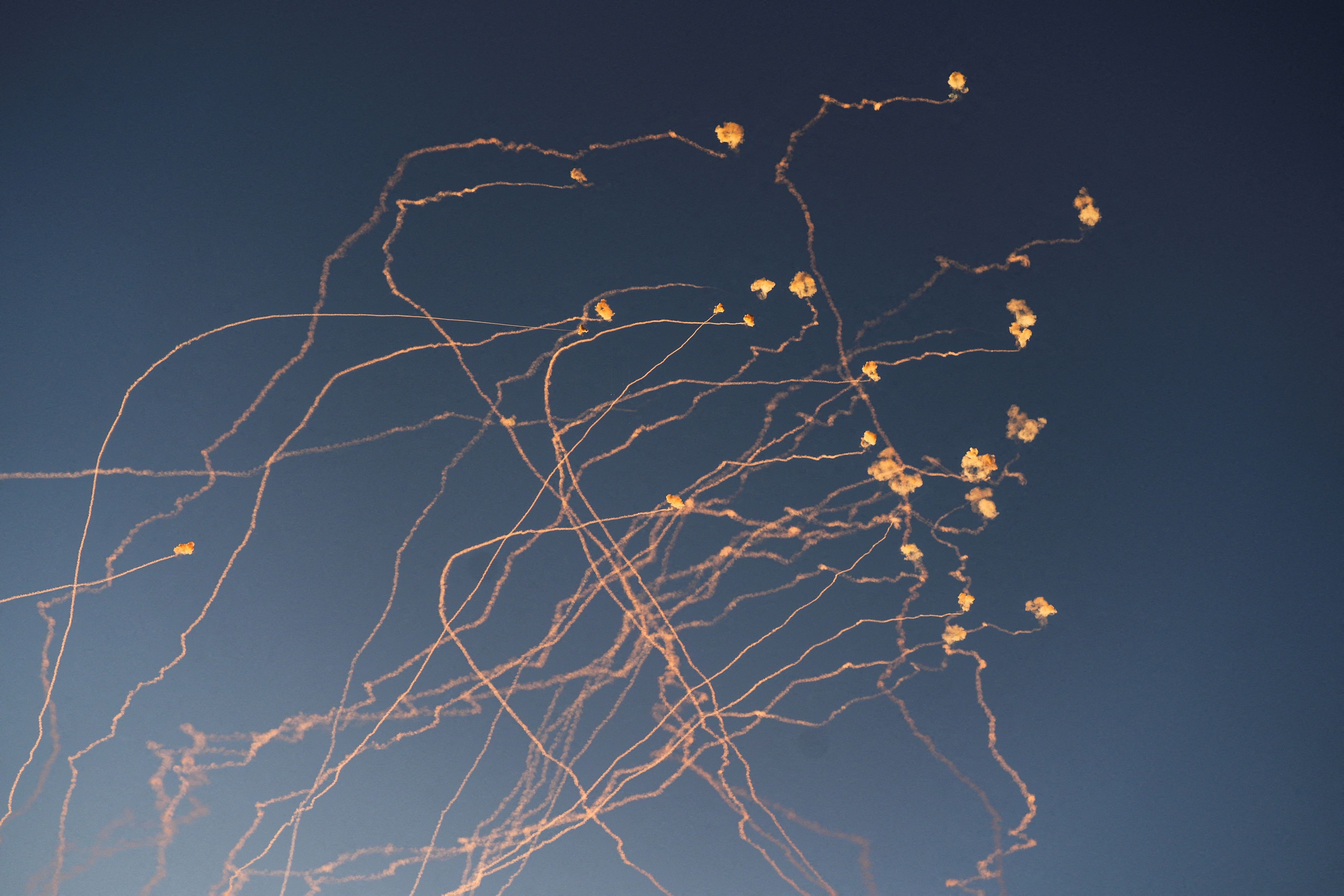 Zahlreiche Raketen konnten von der israelischen Armee abgefangen werden. (Symbolbild)