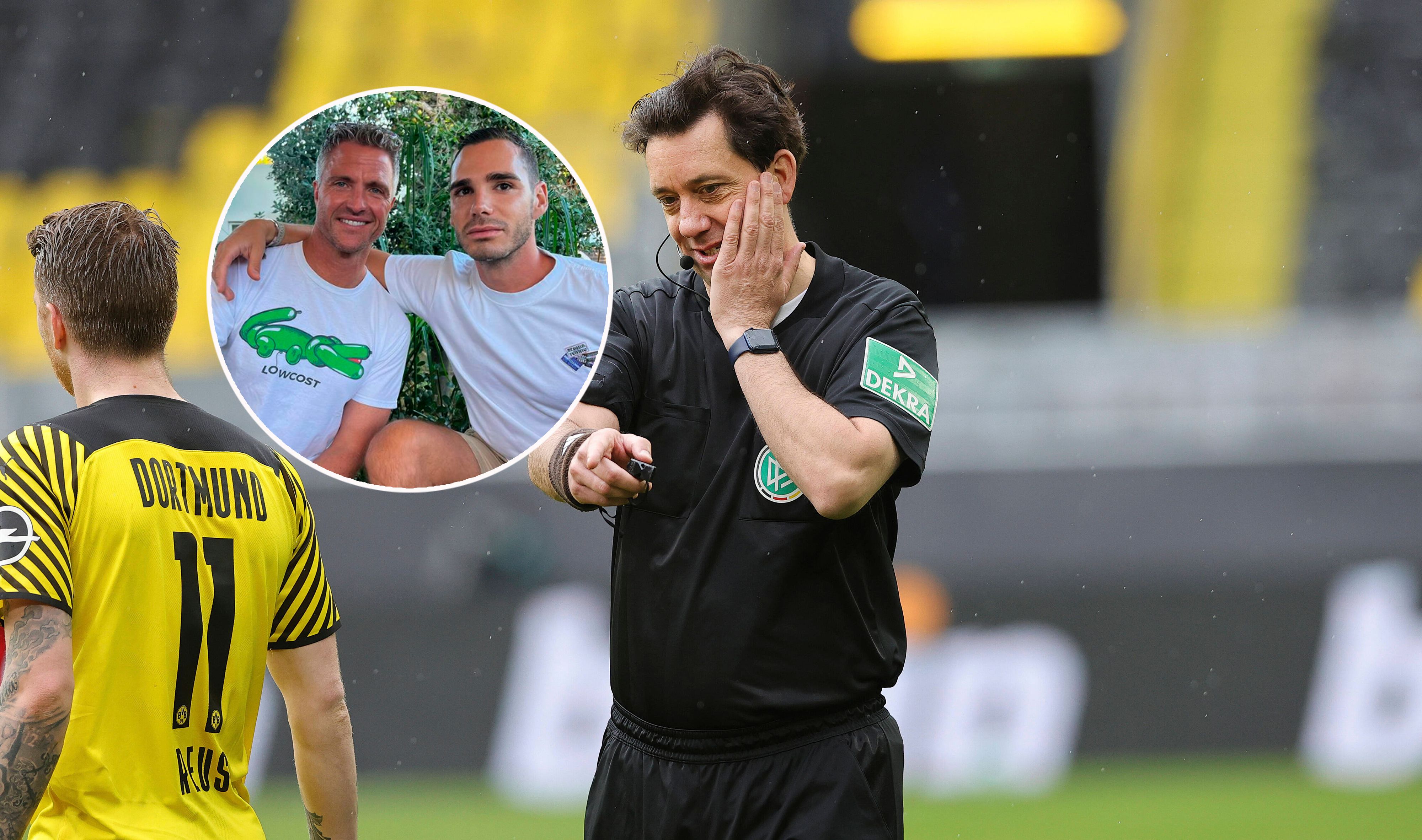 Manuel Gräfe (r.) hätte sich ein früheres Outing von Ralf Schumacher gewünscht.