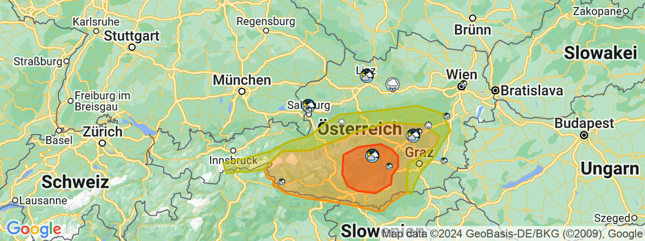 Am Mittwoch ziehen schwere Unwetter durch Teile Österreichs. 