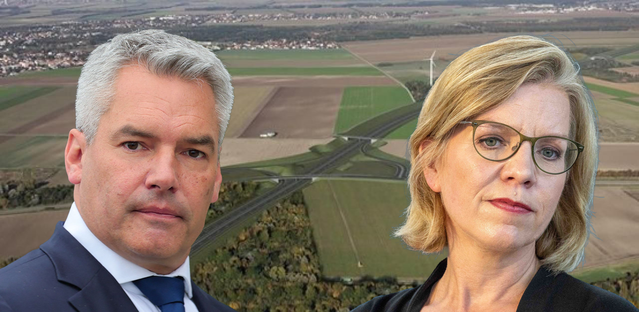 Kanzler Nehammer möchte die geplante Marchfeld-Schnellstraße (S8) in einer neuen Regierung umsetzen. Leonore Gewessler hatte dieses Vorhaben blockiert.