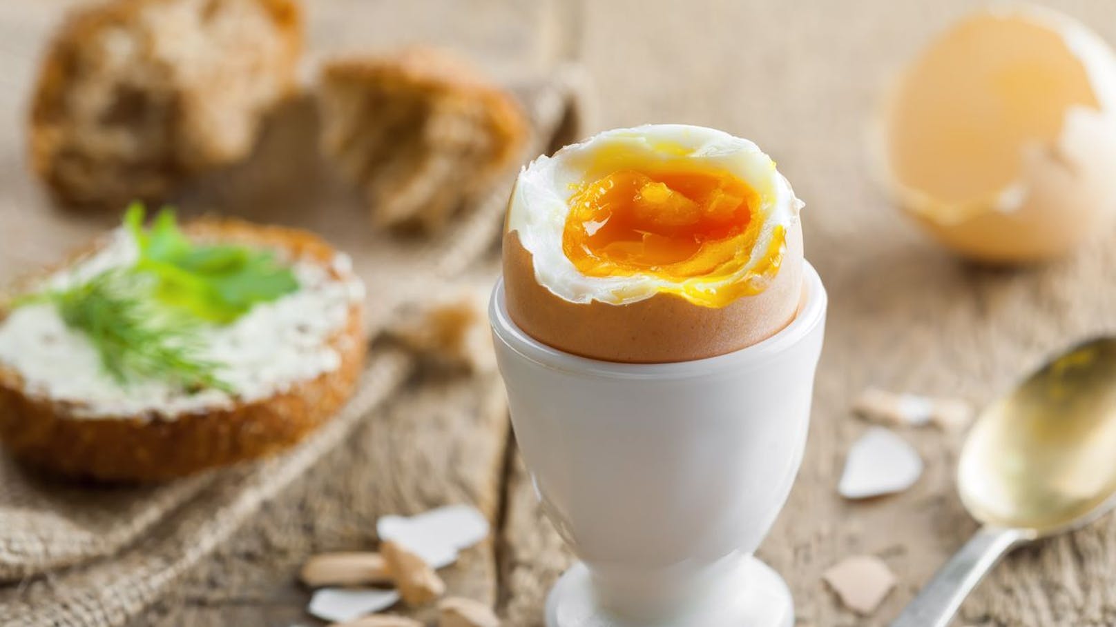 Gewitter verändert Kochzeit für perfektes Frühstücks-Ei