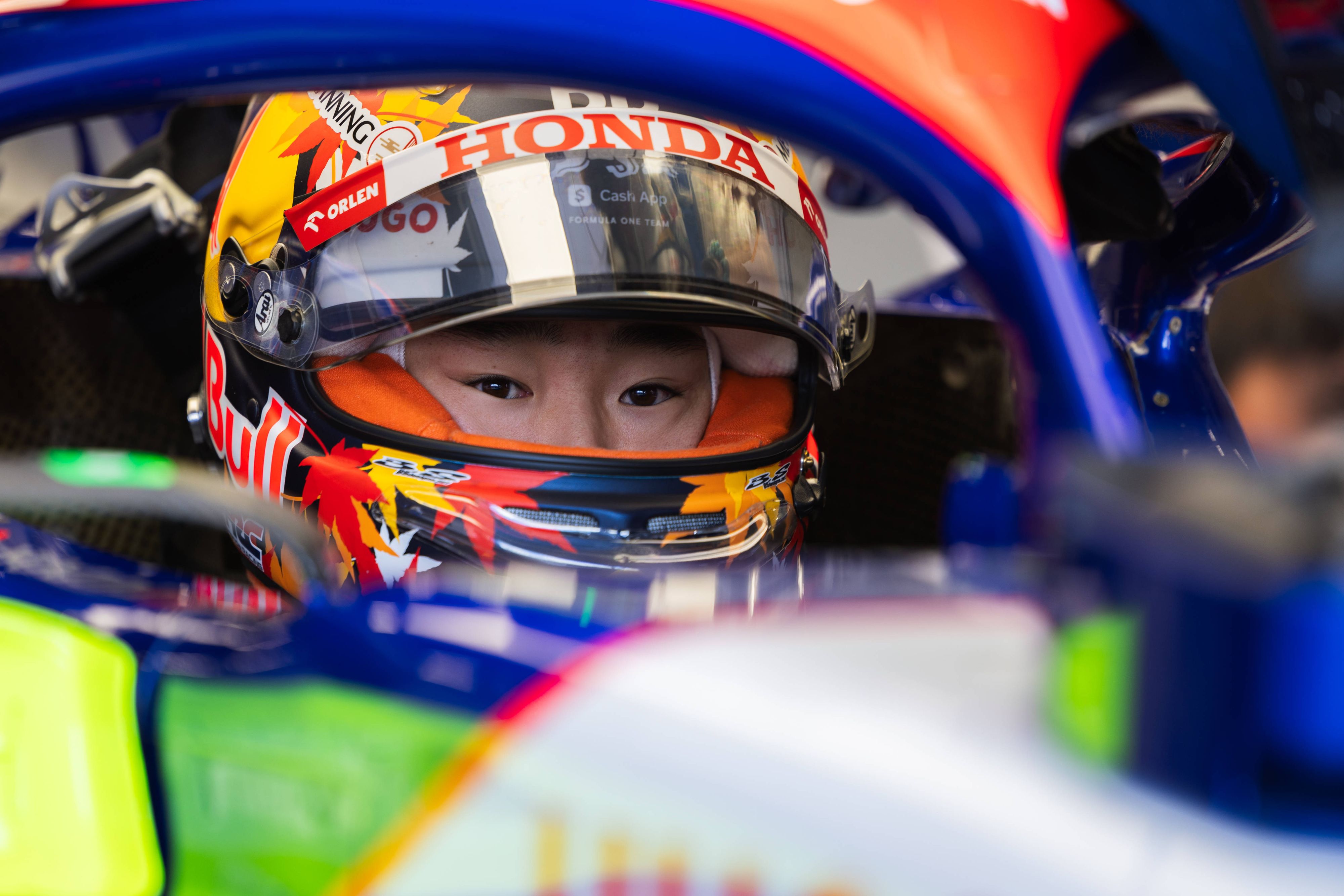 Racing-Bulls-Pilot Yuki Tsunoda. 