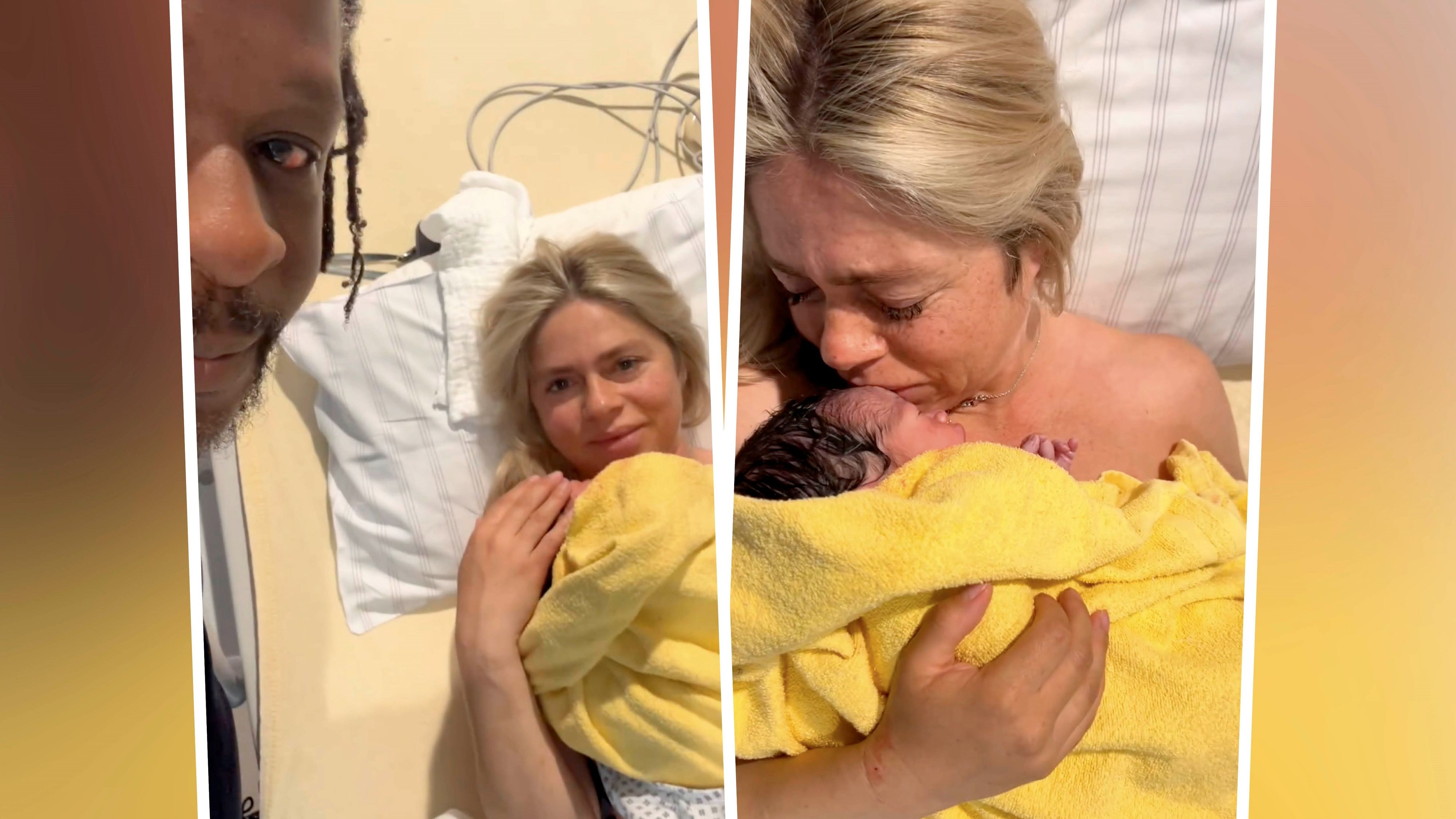 Mola Adebisi und Adelina Zilai könnten nicht glücklicher sein: Endlich dürfen sie ihr kleines Wunder in den Armen halten!