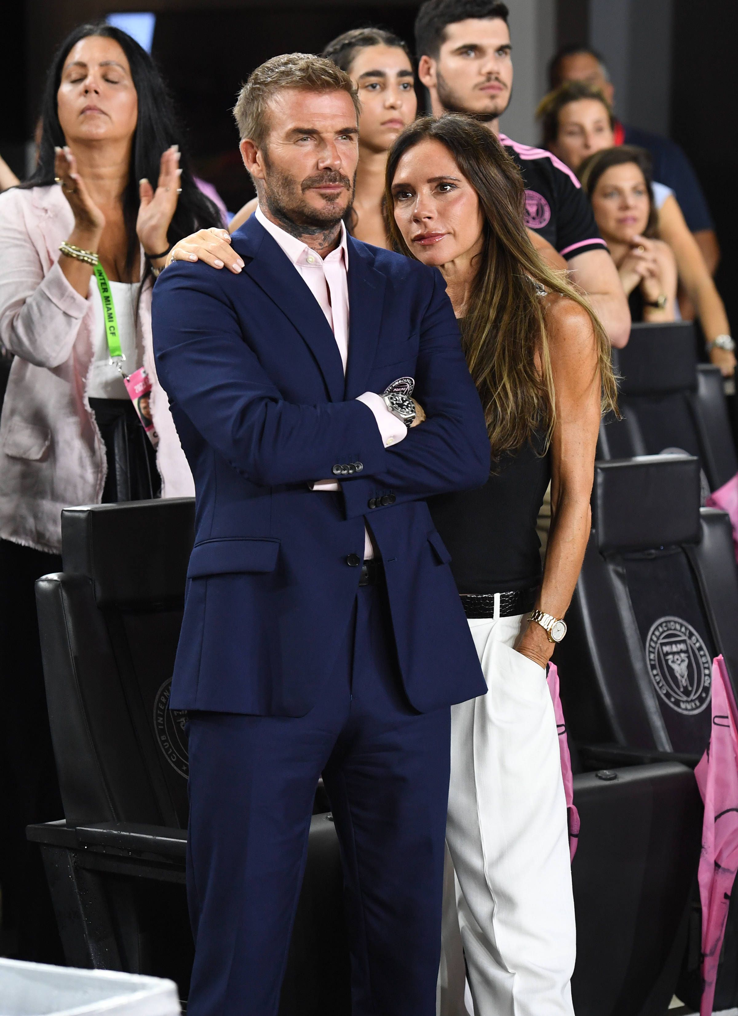 Victoria Beckham hat Spaß auf Instagram - David scheint nicht allzu begeistert.