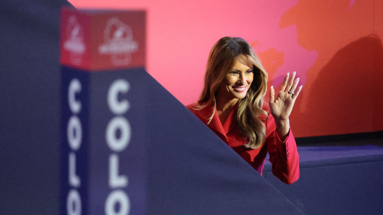 Melania Trump kam am 4. Tag zu der Republican National Convention (RNC) im Fiserv Forum in Milwaukee.