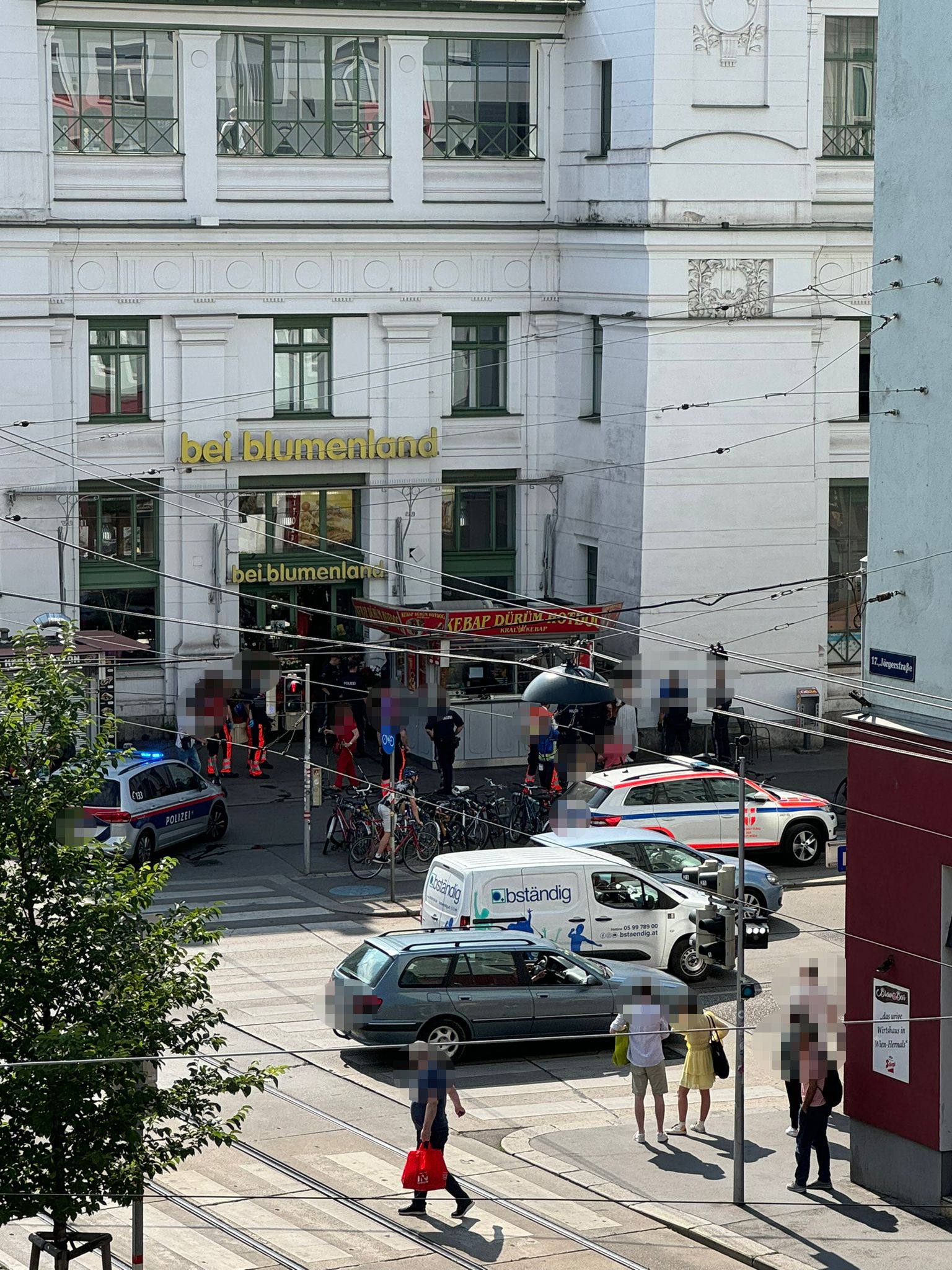 Kuriose Szenen spielten sich am frühen Donnerstag am Hernalser Gürtel ab.