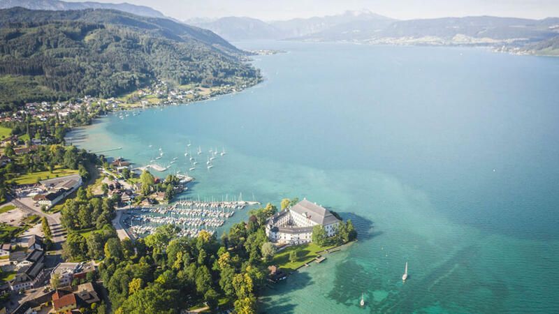 Der Attersee hat zu wenig Wasser.
