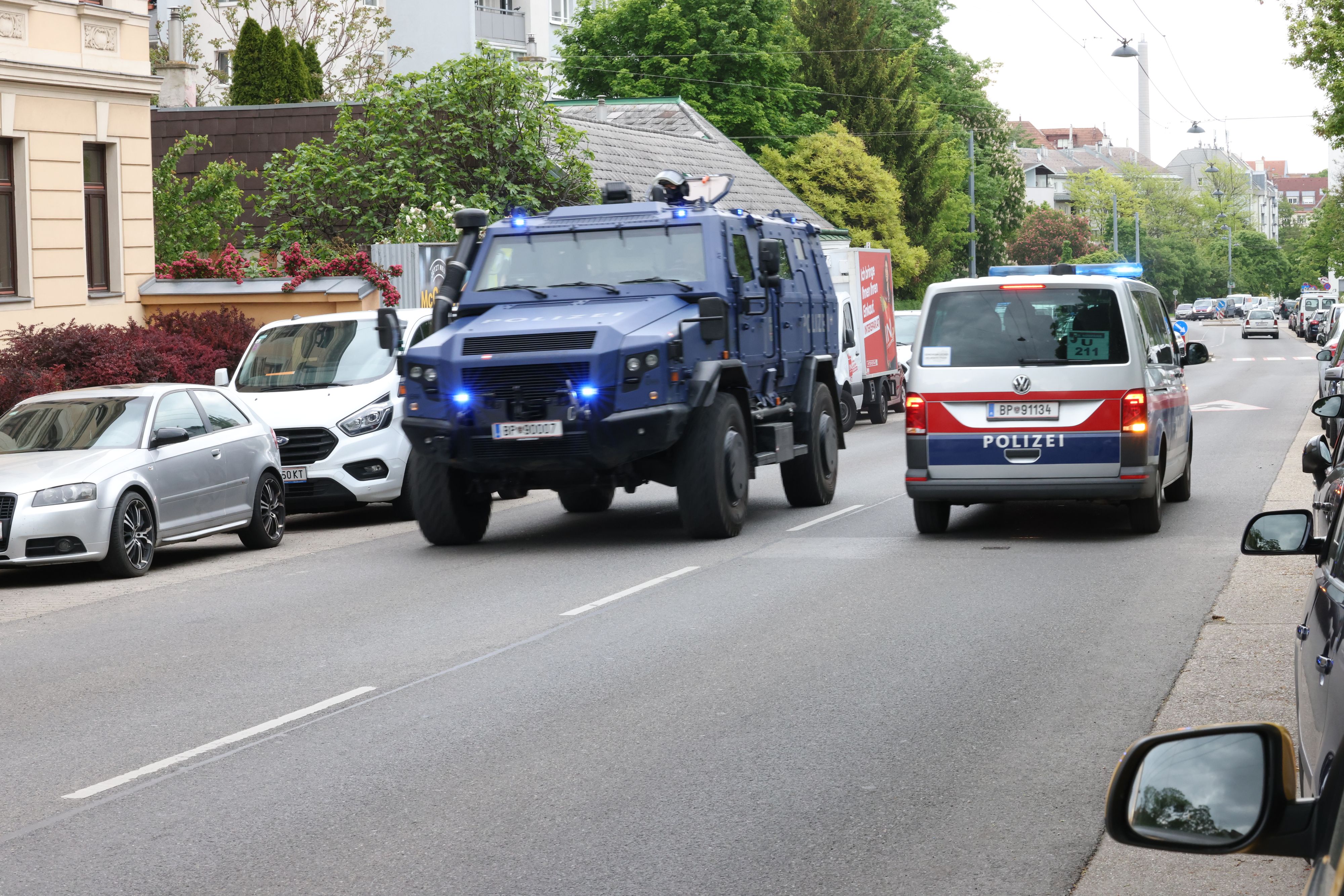 Die WEGA war am Donnerstag in Simmering im Einsatz.