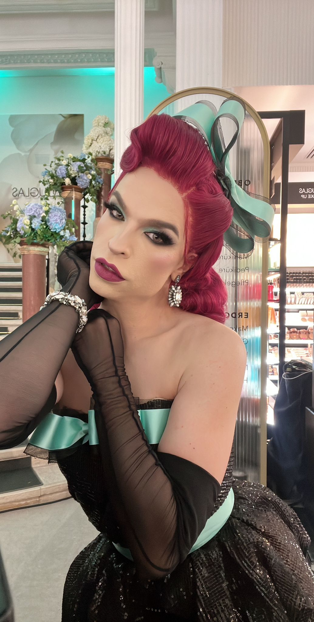 Tamara Mascara bei ihrem Auftritt in der Wiener Innenstadt