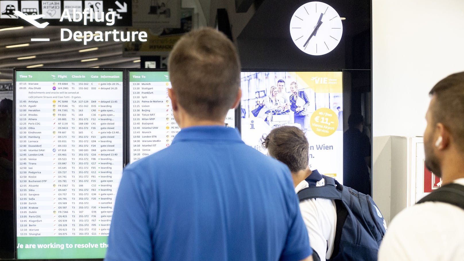 Nach Mega-IT-Panne – so ist die Lage am Flughafen Wien