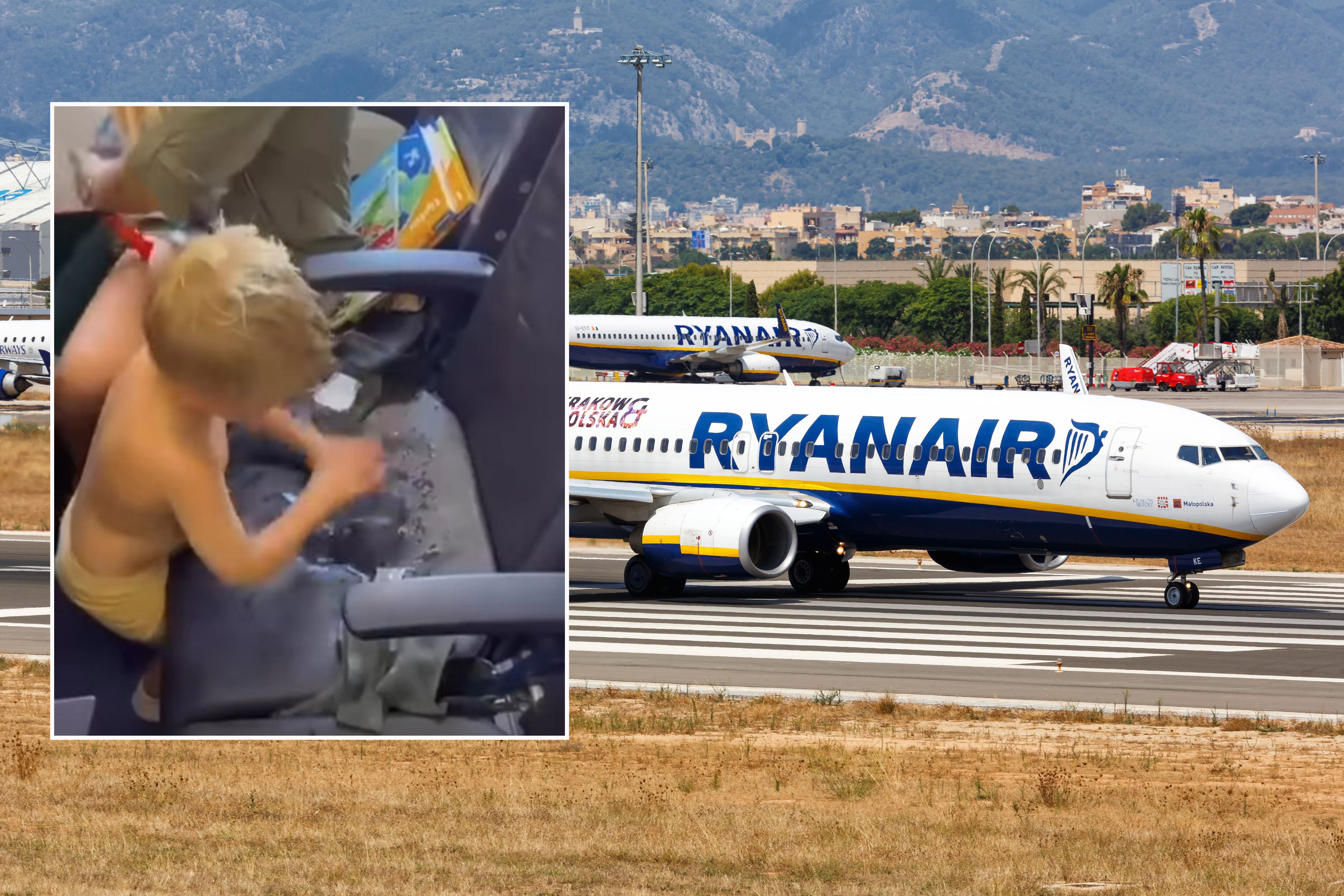 Die Maschine saß in Mallorca fest, auf Drängen der Passagiere wurde schließlich Wasser verteilt.