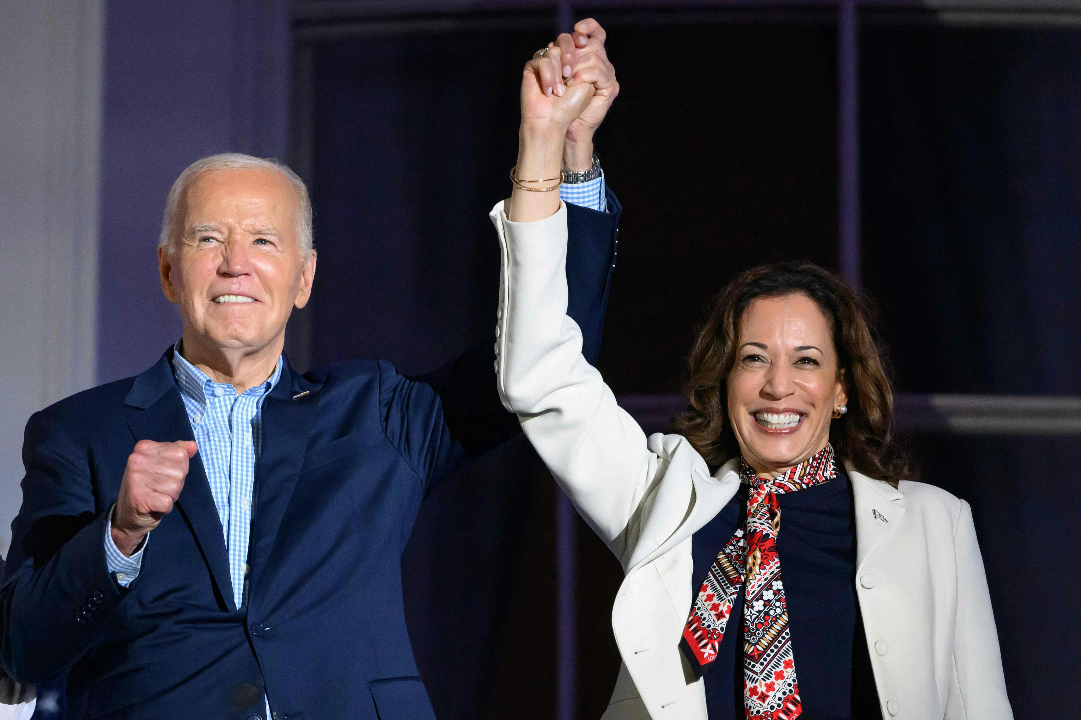 US-Präsident Joe Biden mit Vizepräsidentin Kamala Harris am Independence Day 2024