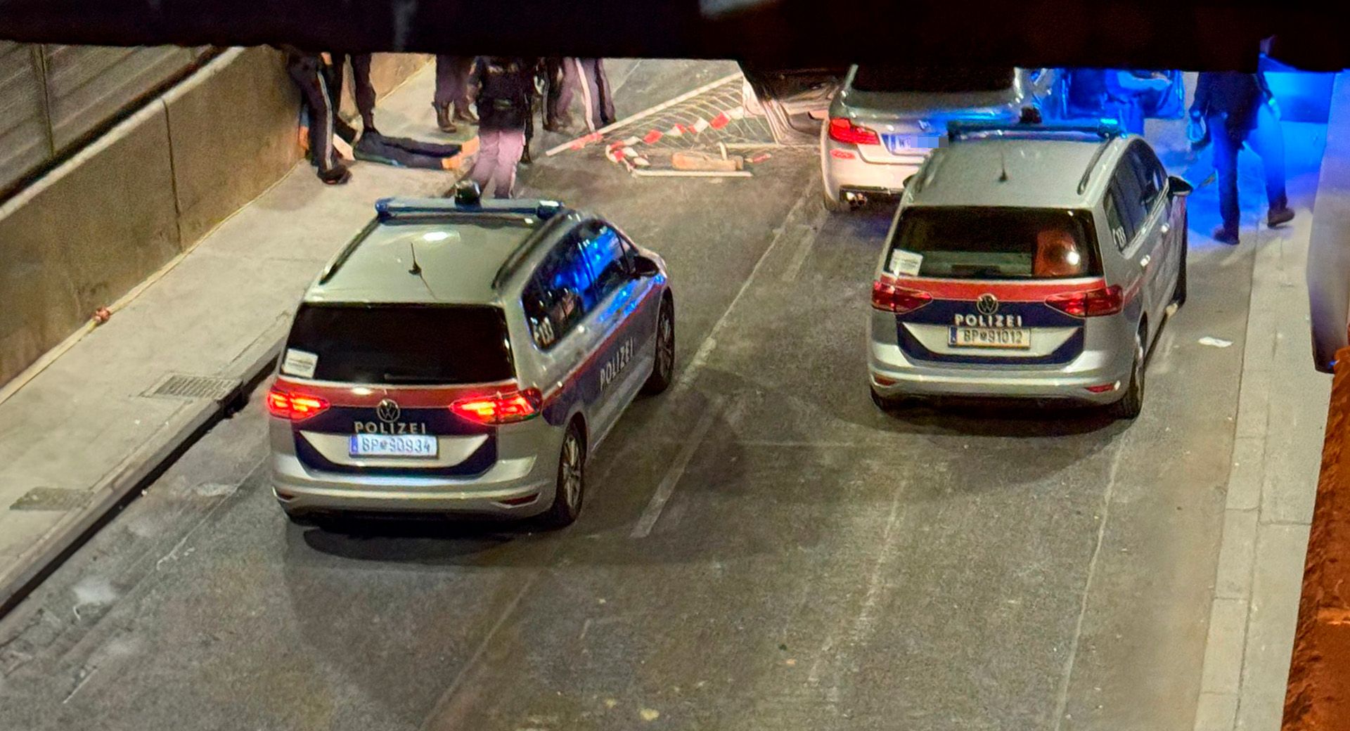 Bei der Baustelle war die Flucht vorbei.