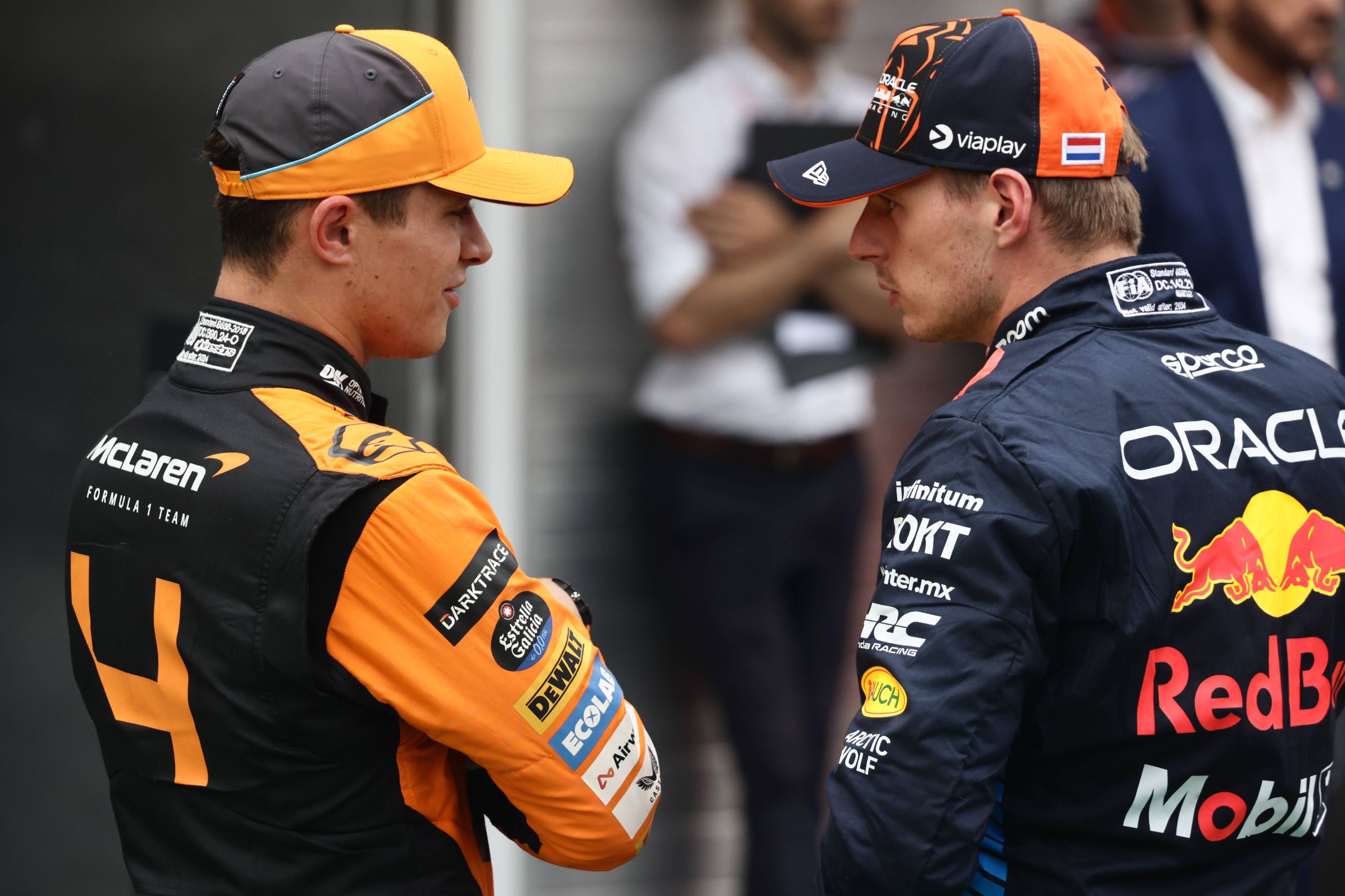Lando Norris und Max Verstappen – es sprühen die Funken.