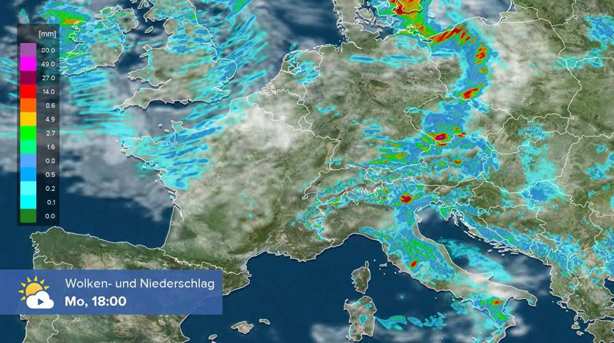 In den kommenden Stunden ist mit reichlich Niederschlag in Österreich zu rechnen.