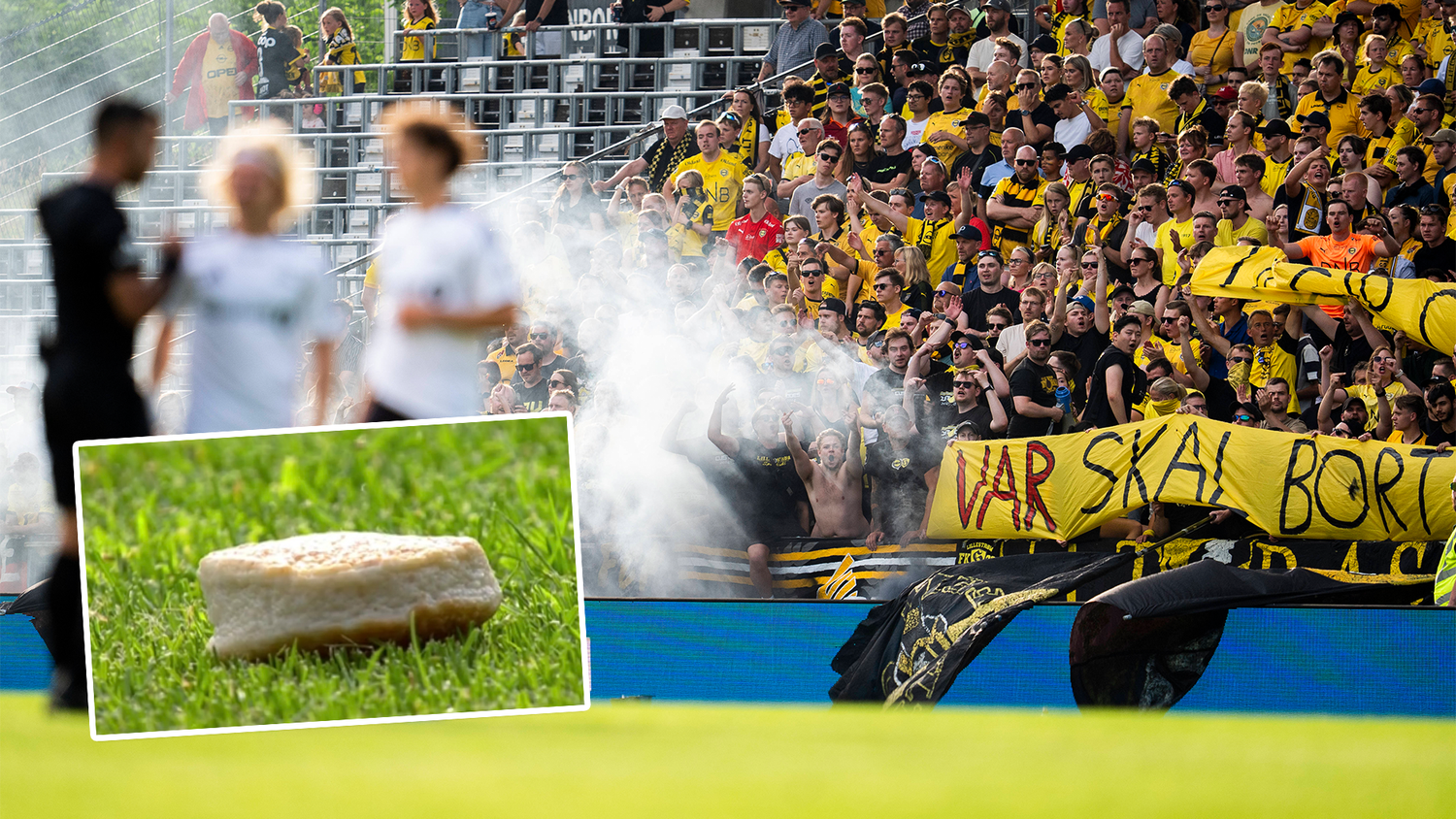 Nach wiederholten Protesten gegen den VAR wurde das Spiel abgebrochen.