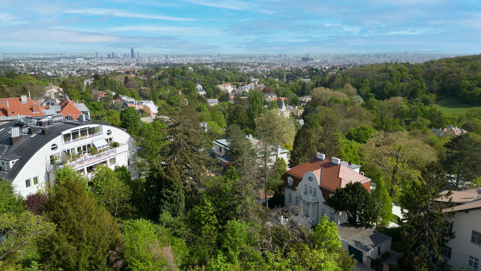 Das Domizil bietet einen Blick über Wien.