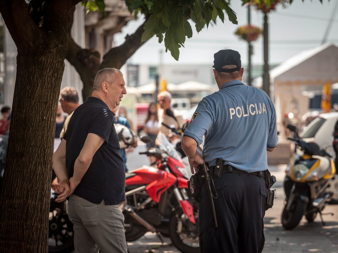 Polizei im Einsatz in Kroatien  (Archivfoto).