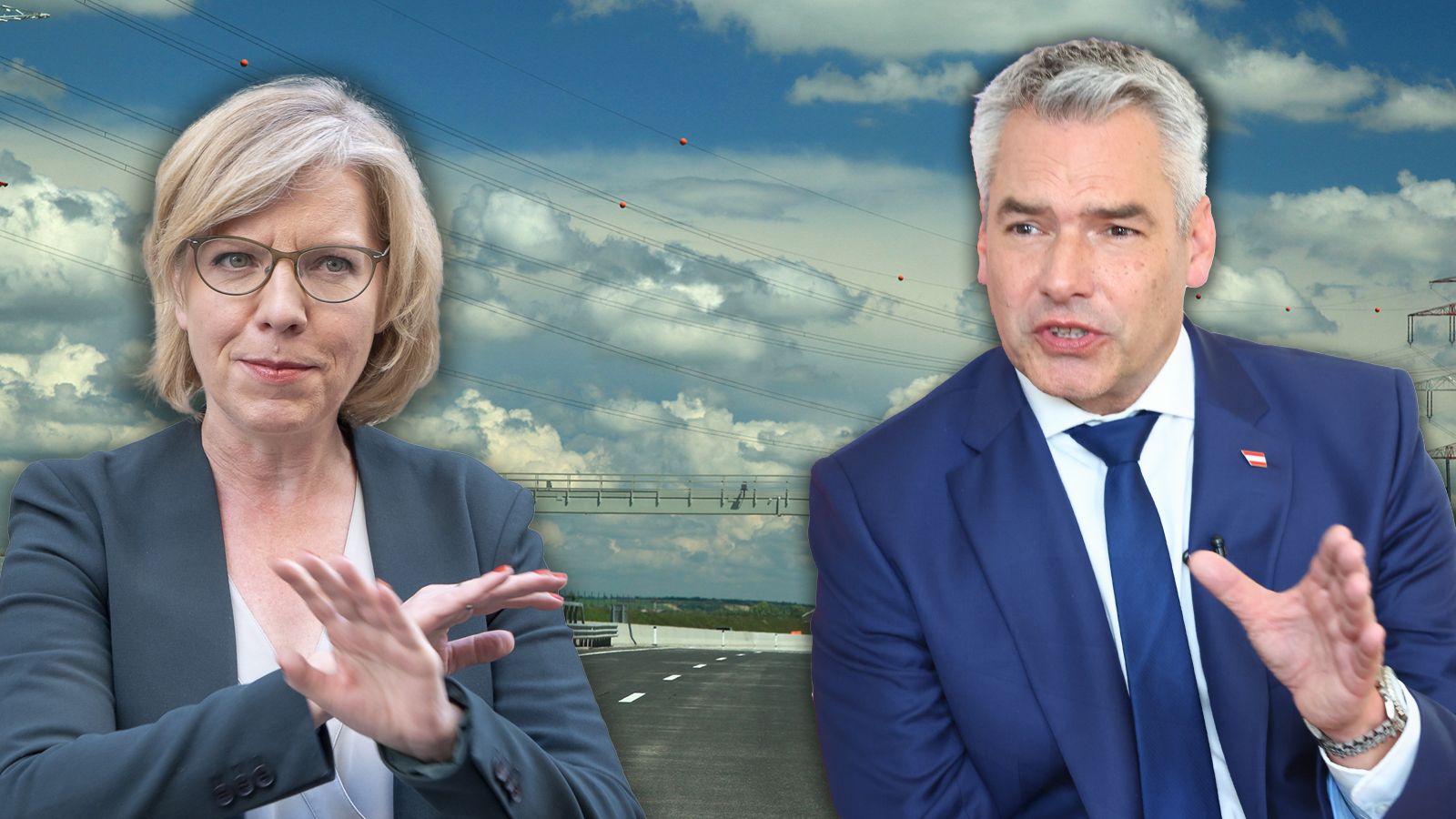 Kanzler Karl Nehammer will nun auch den Lobautunnel bauen, den Leonore Gewessler ablehnt.